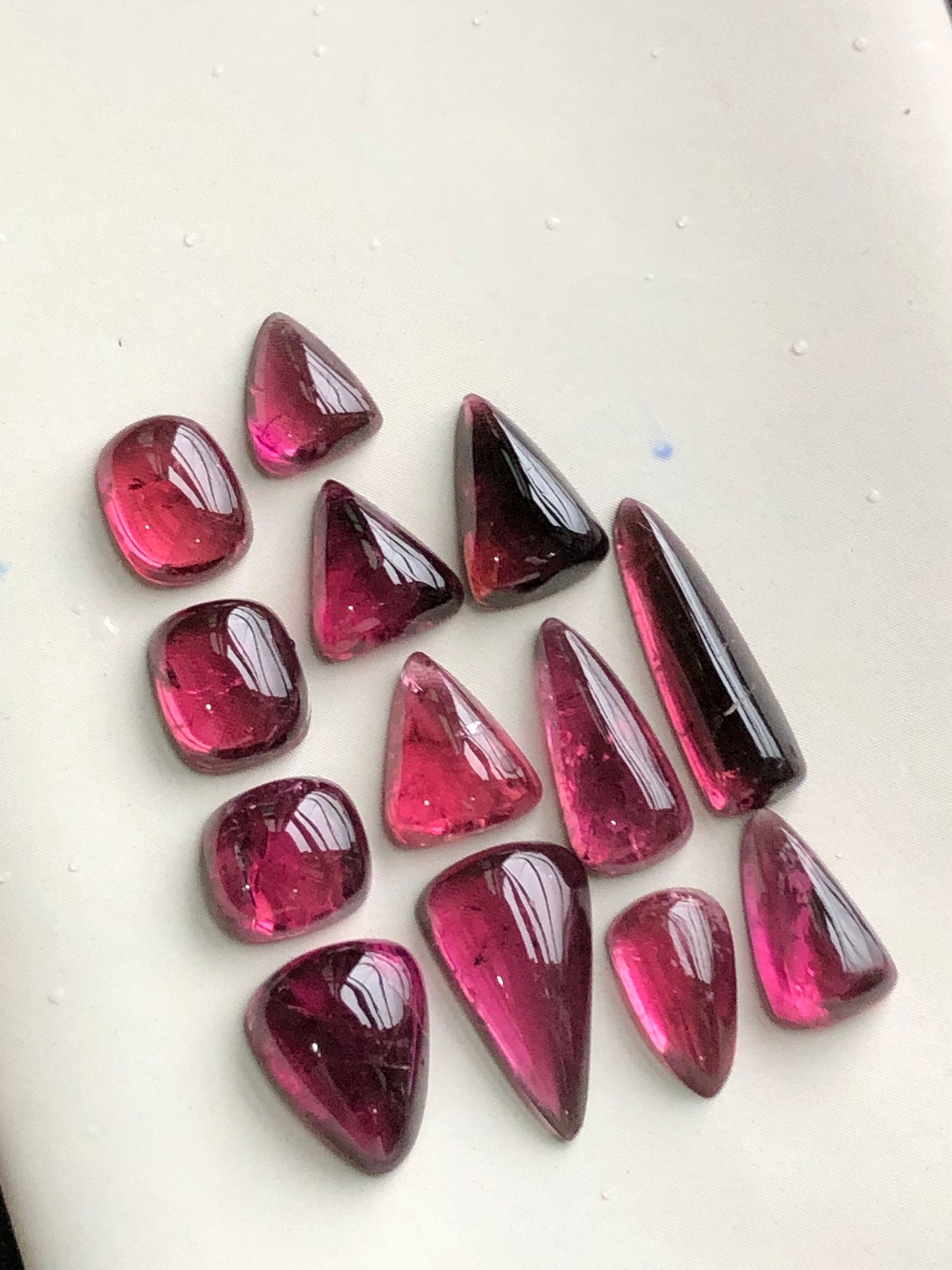 Pink tourmaline cabochons lot 23.30 carats