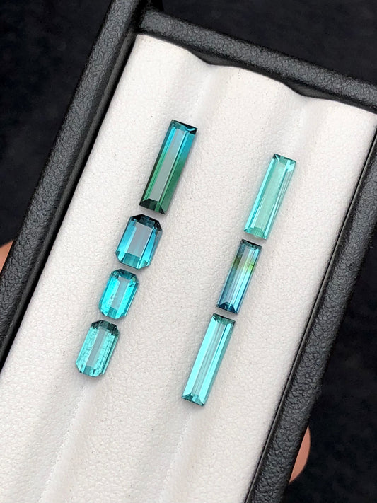 Blue tourmalines 5.30 carats