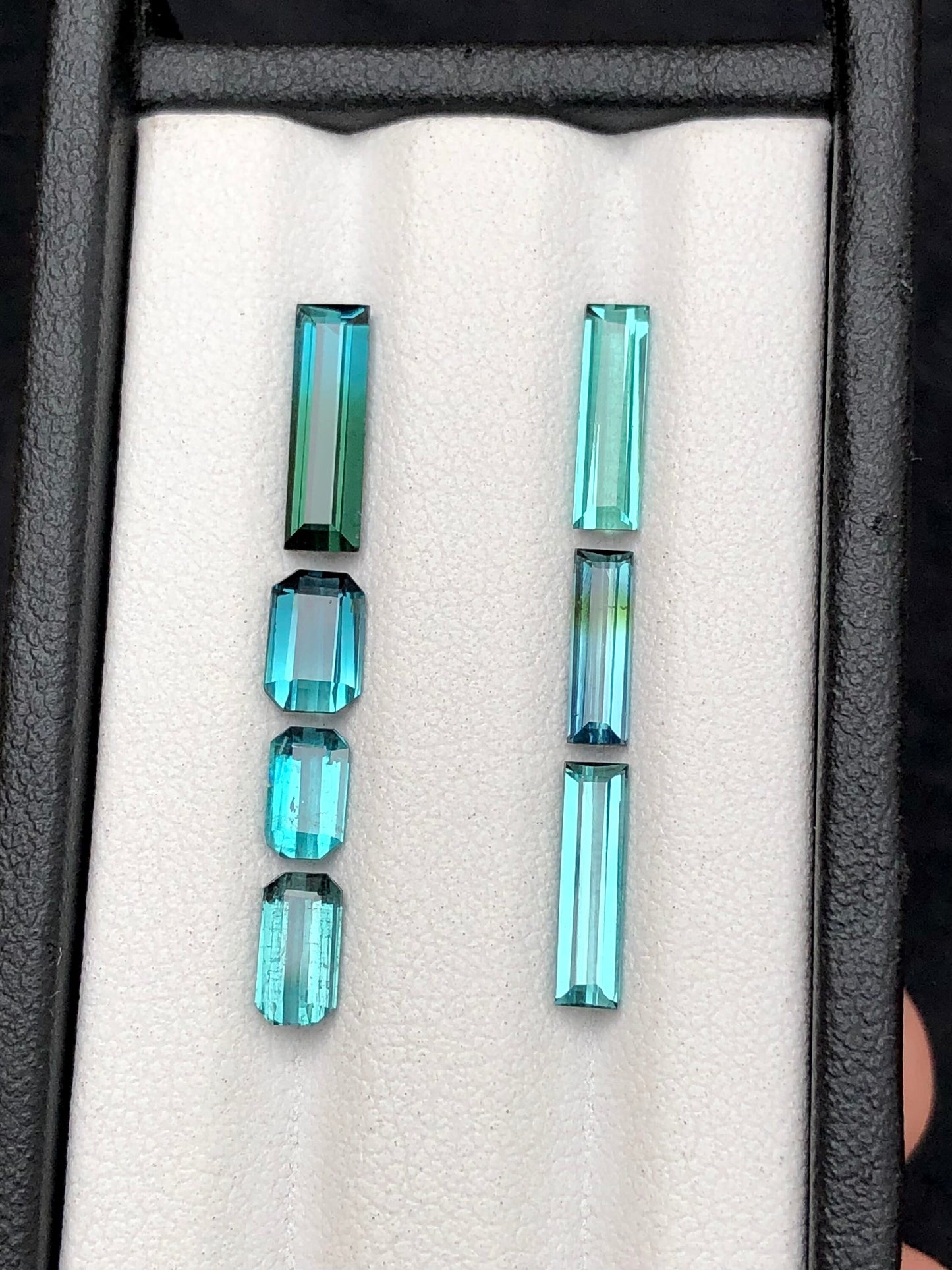 Blue tourmalines 5.30 carats