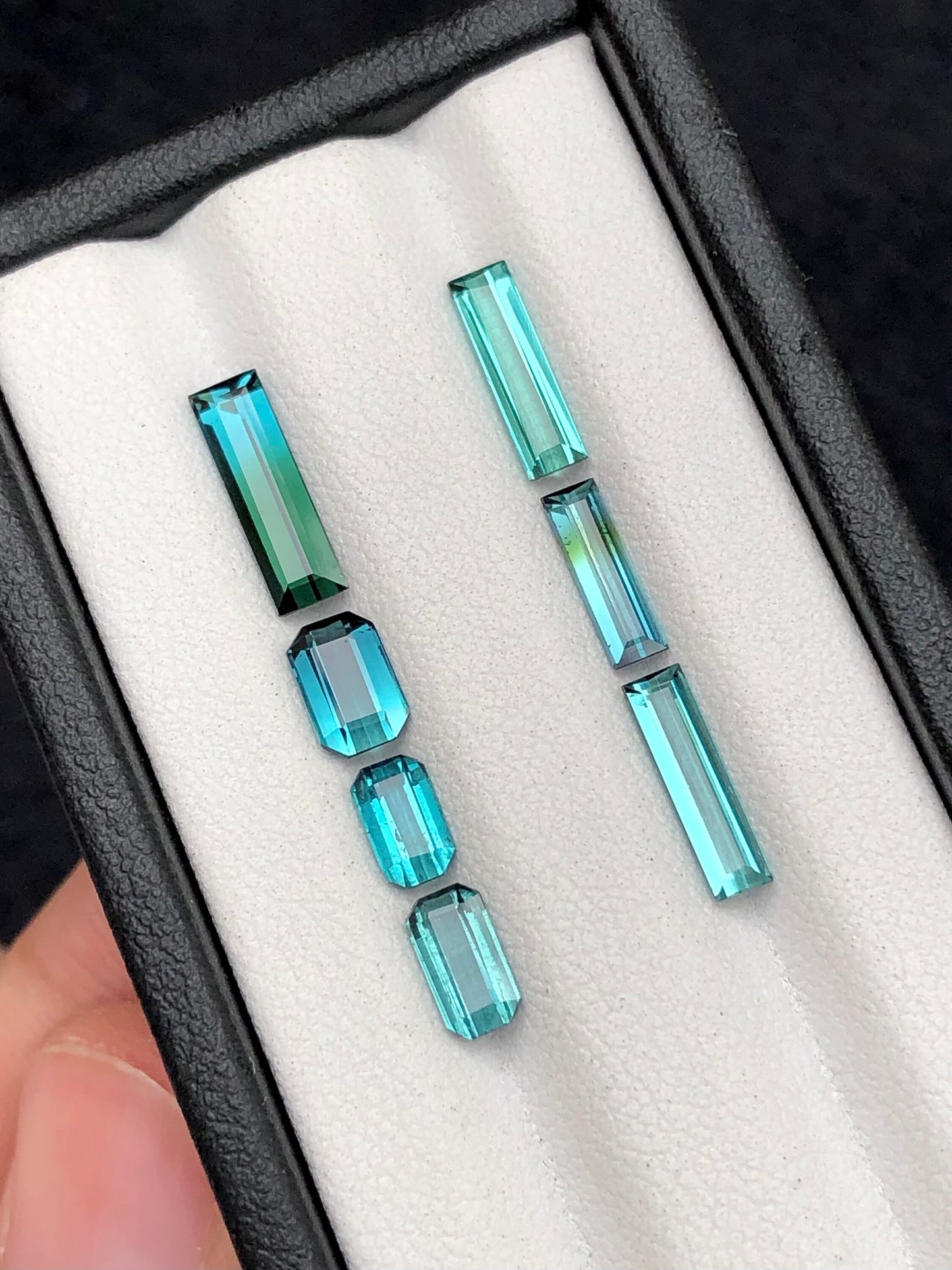 Blue tourmalines 5.30 carats