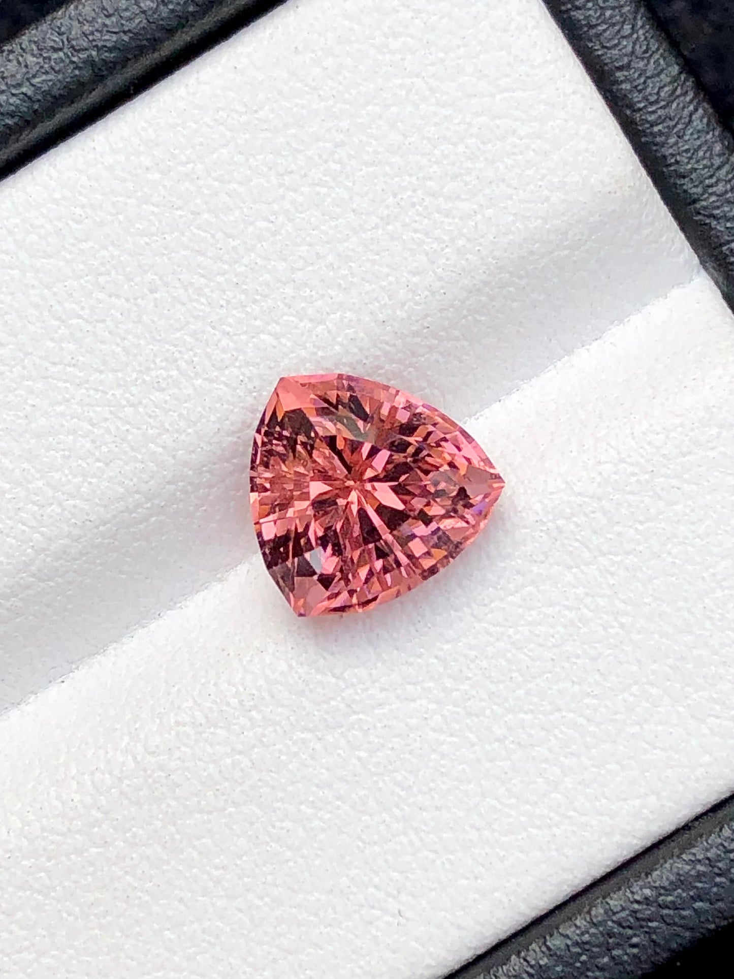 Trillion pink tourmaline