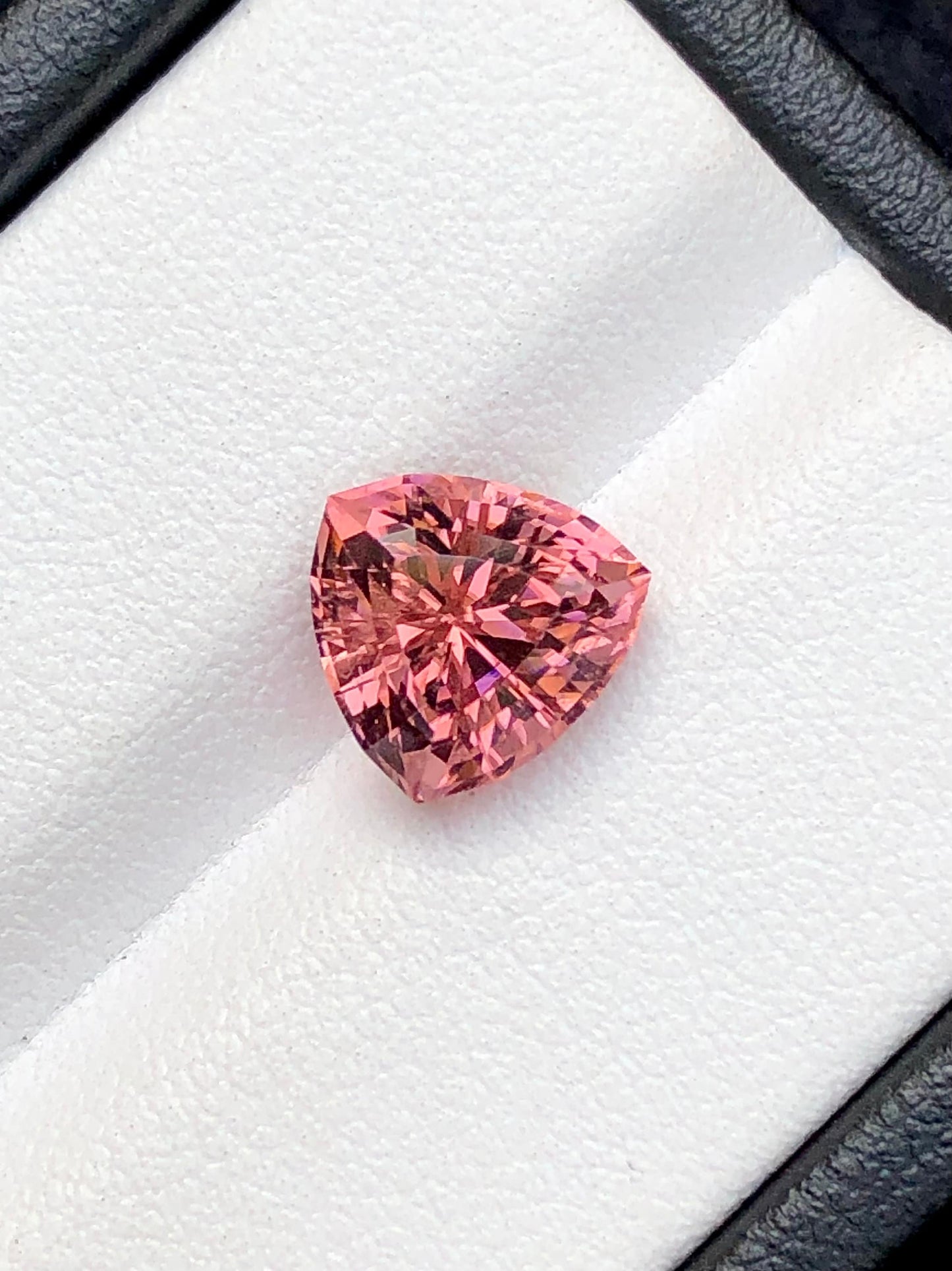 Trillion pink tourmaline