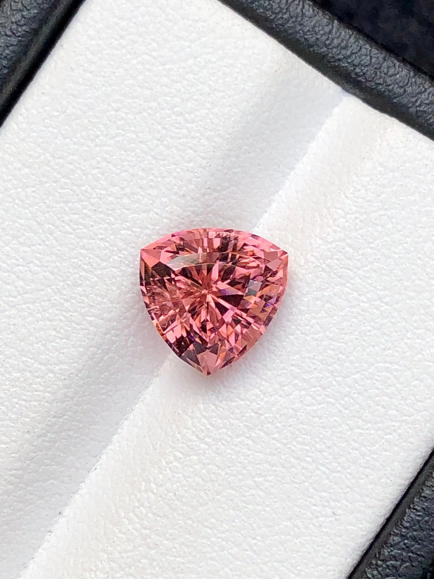 Trillion pink tourmaline