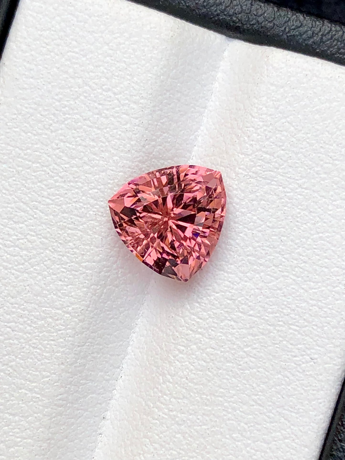 Trillion pink tourmaline