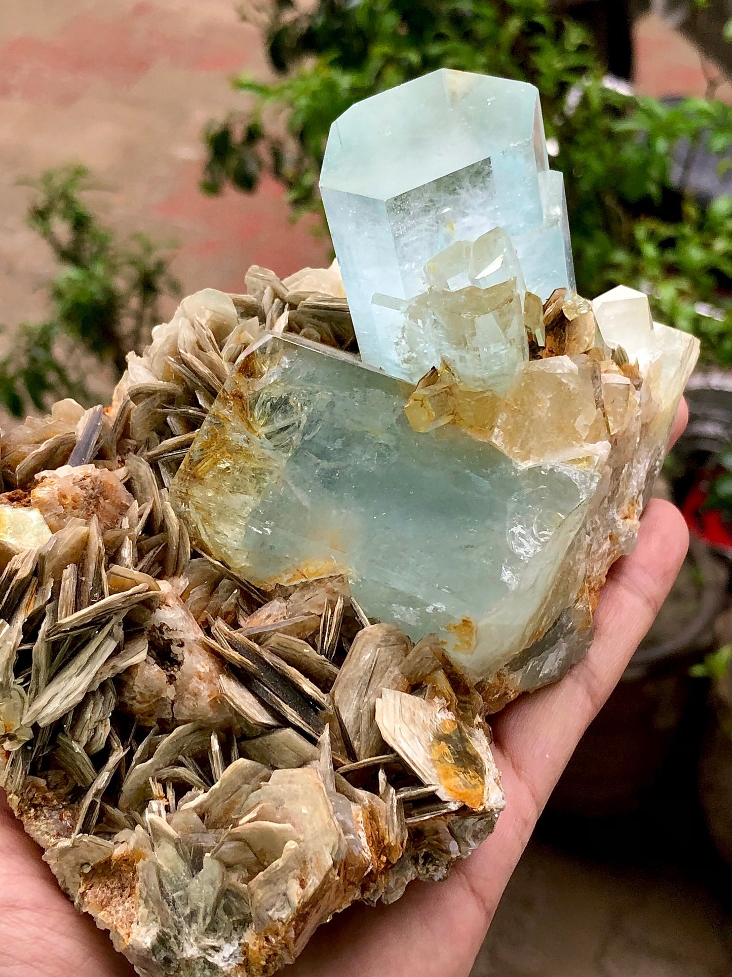 Natural aquamarine spicemen from Pakistan nagar