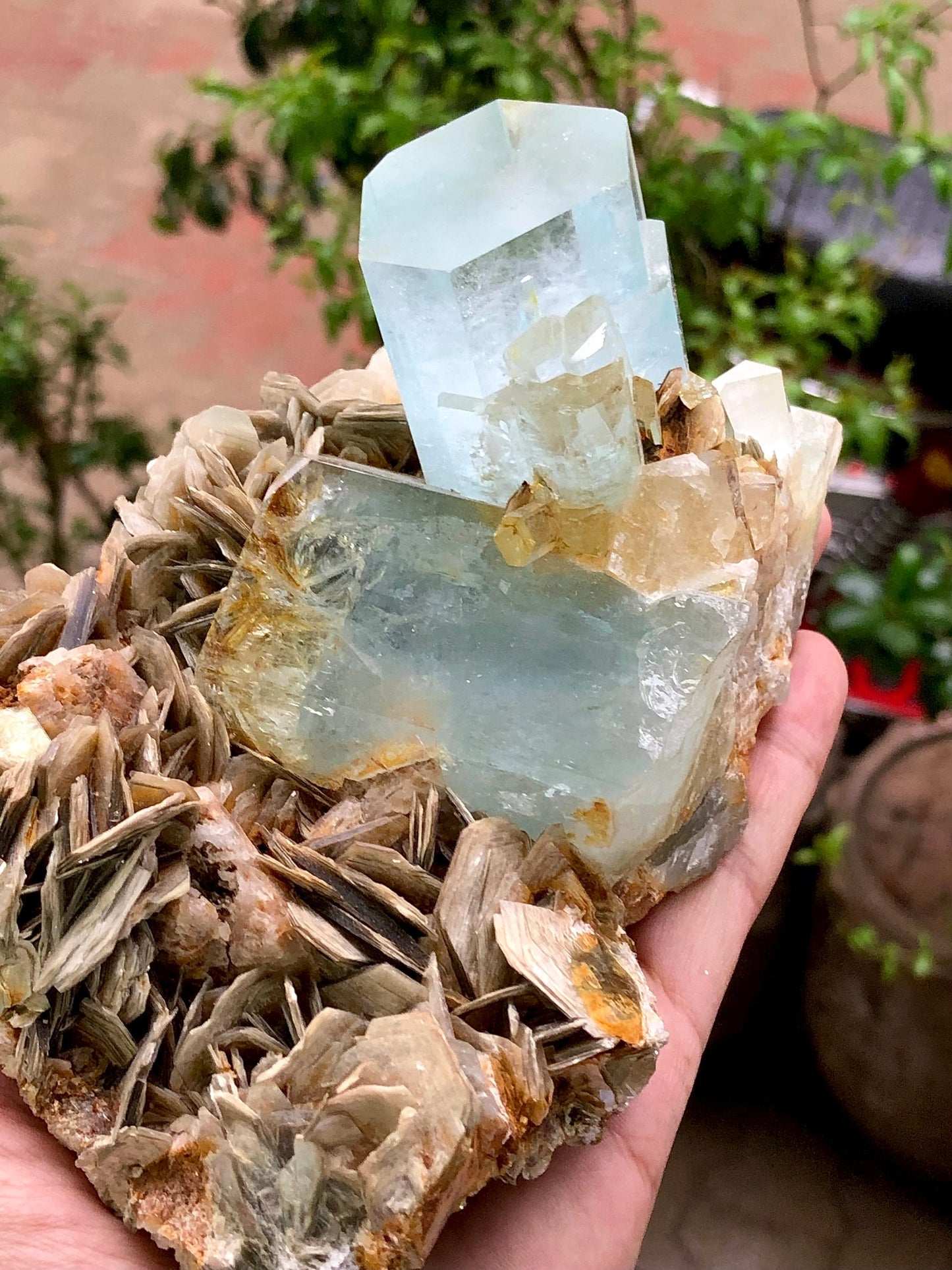 Natural aquamarine spicemen from Pakistan nagar