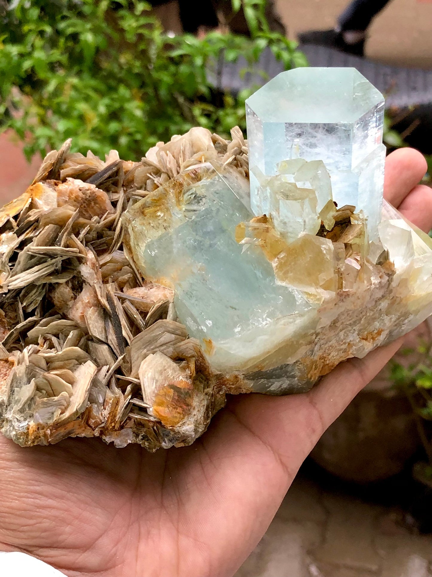 Natural aquamarine spicemen from Pakistan nagar