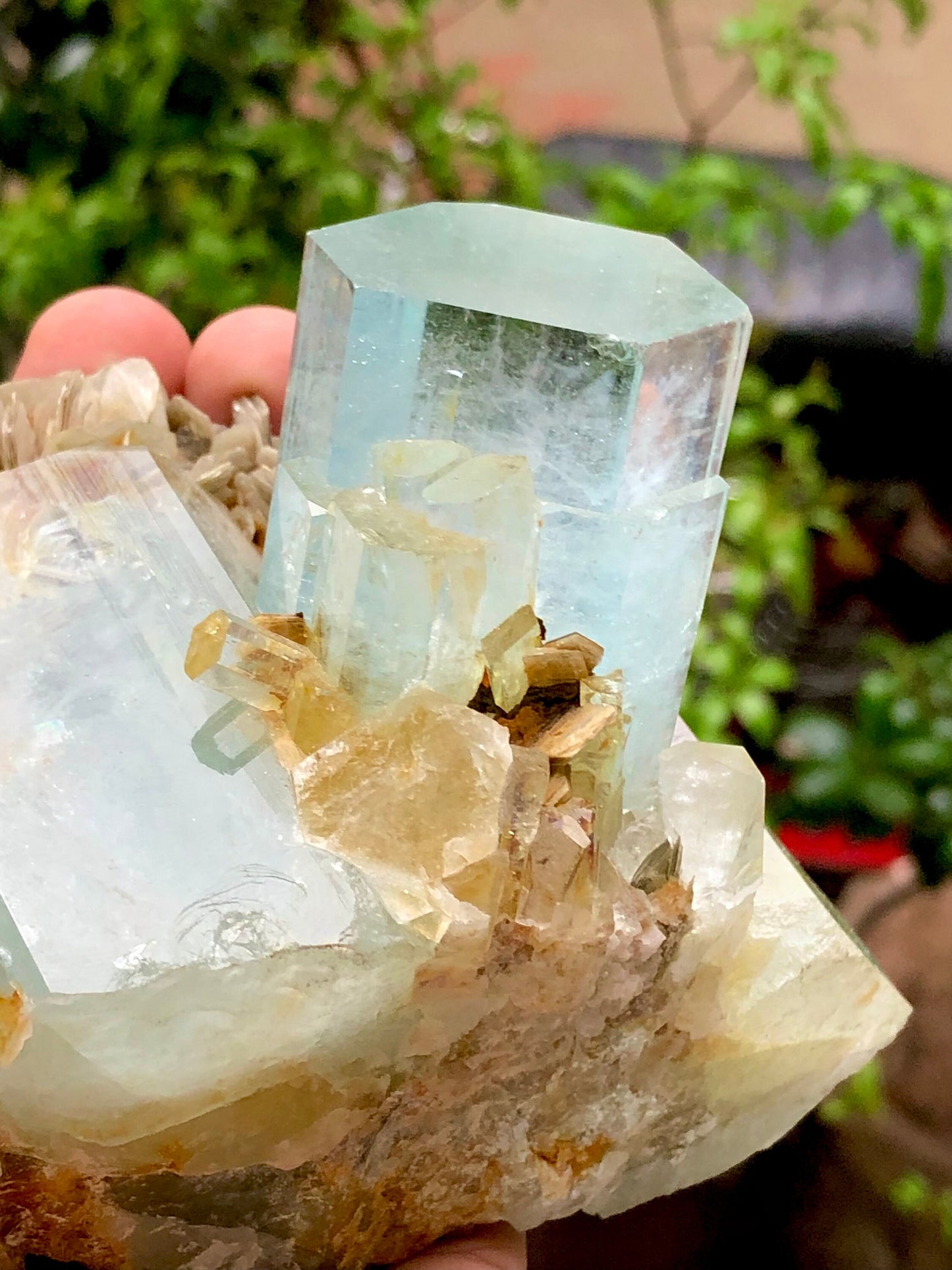 Natural aquamarine spicemen from Pakistan nagar