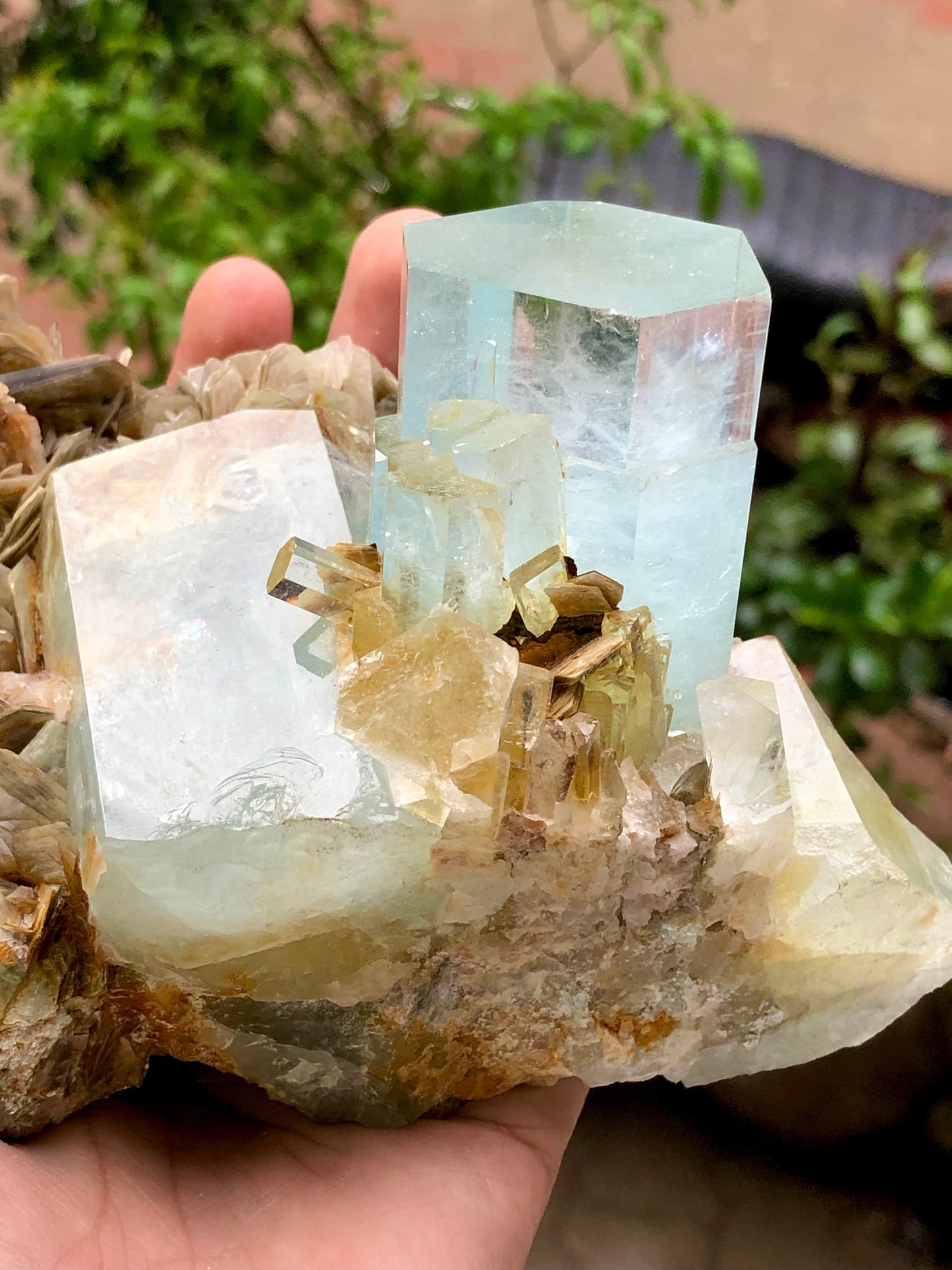 Natural aquamarine spicemen from Pakistan nagar