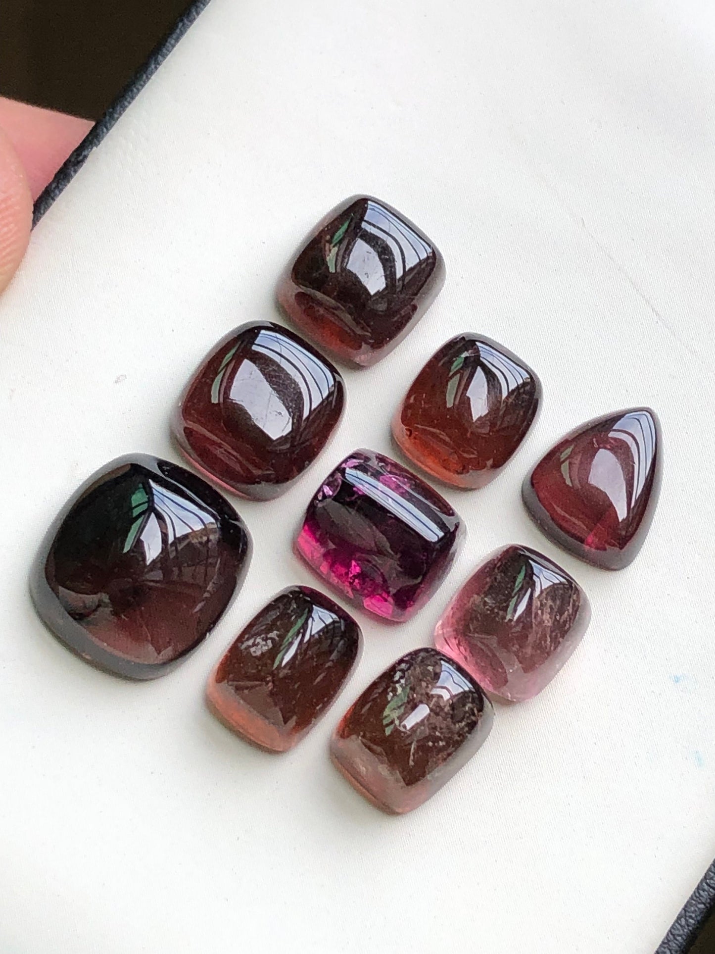 Natural tourmaline cabochons lot 50 carats