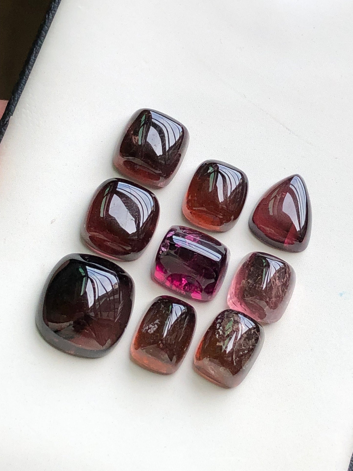 Natural tourmaline cabochons lot 50 carats