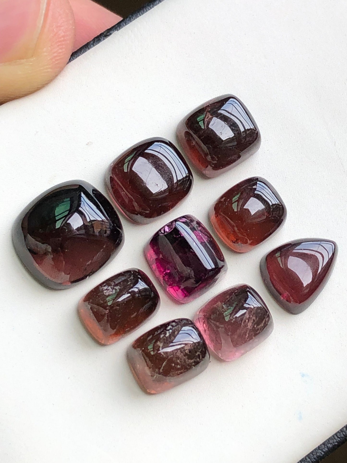 Natural tourmaline cabochons lot 50 carats