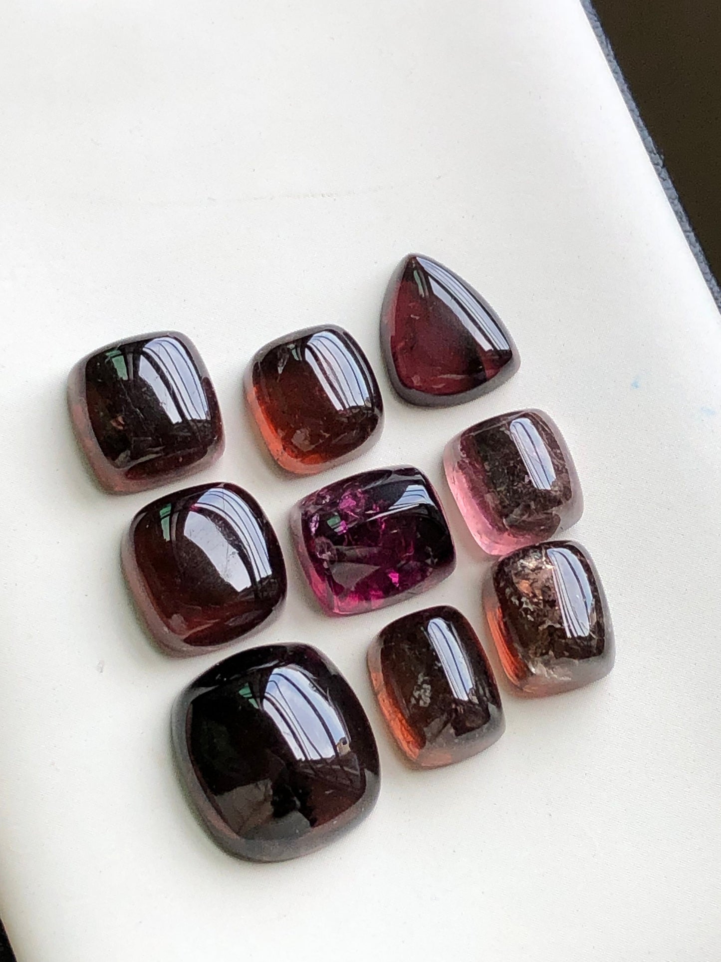 Natural tourmaline cabochons lot 50 carats