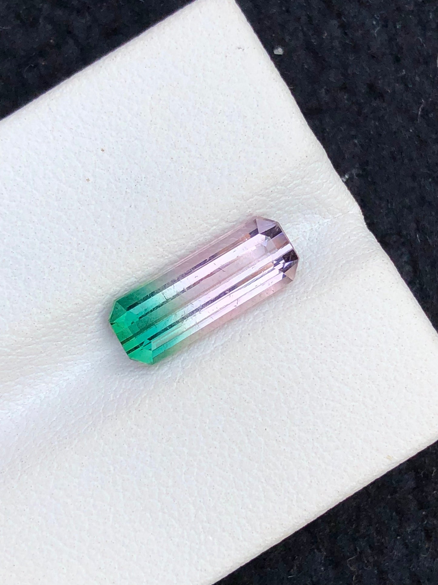 Rare bi colour tourmaline 2.80 carats