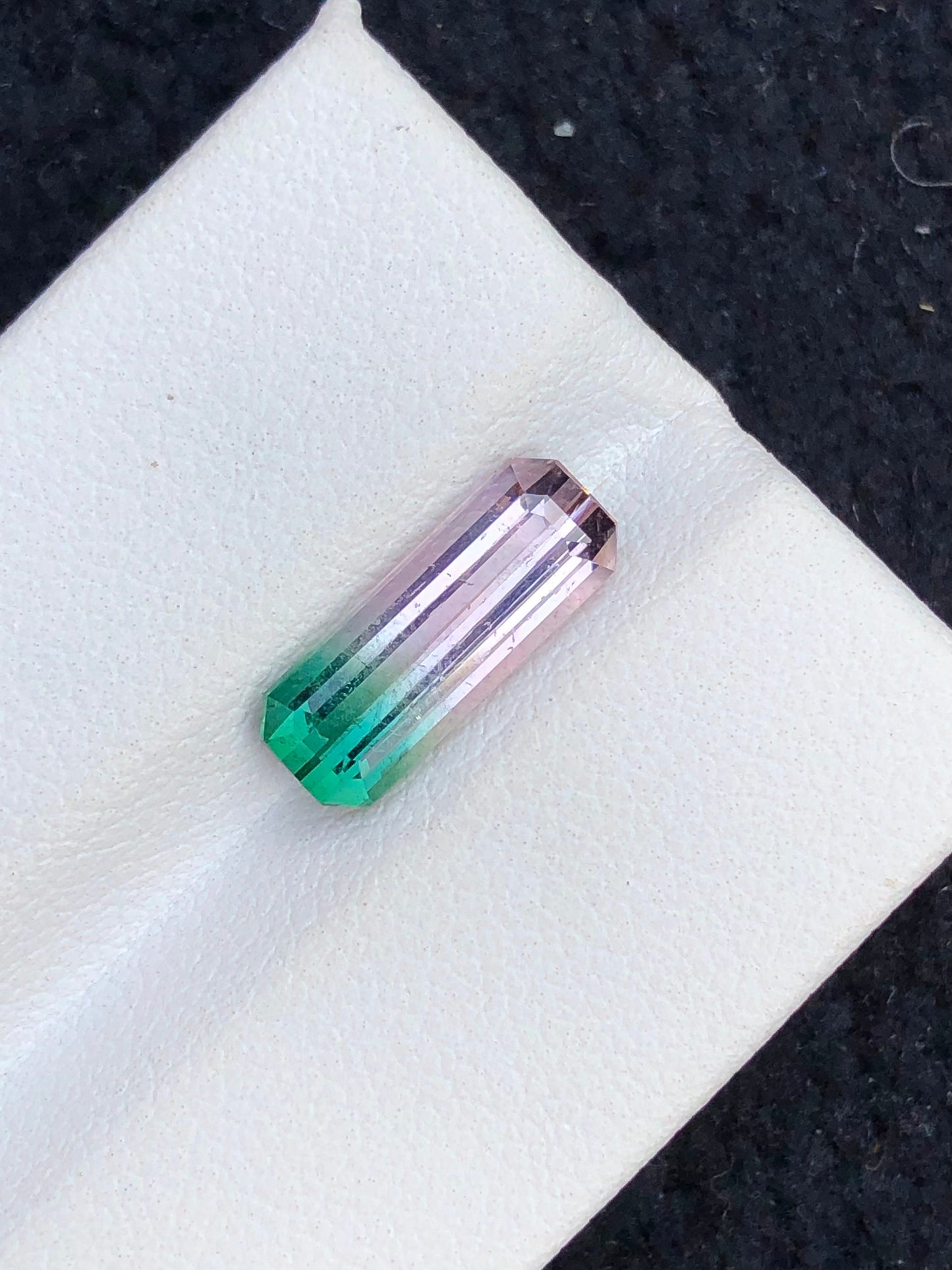 Rare bi colour tourmaline 2.80 carats