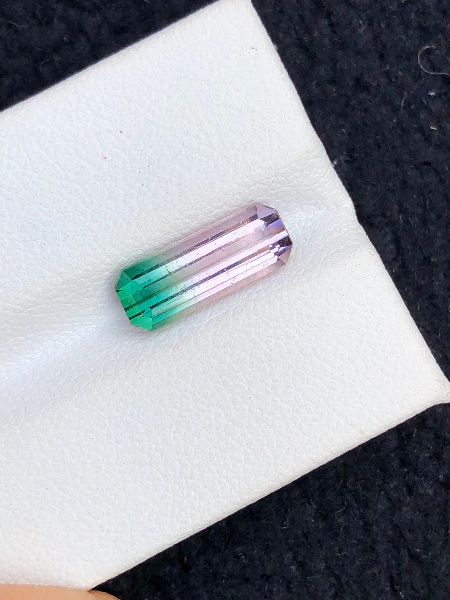 Rare bi colour tourmaline 2.80 carats