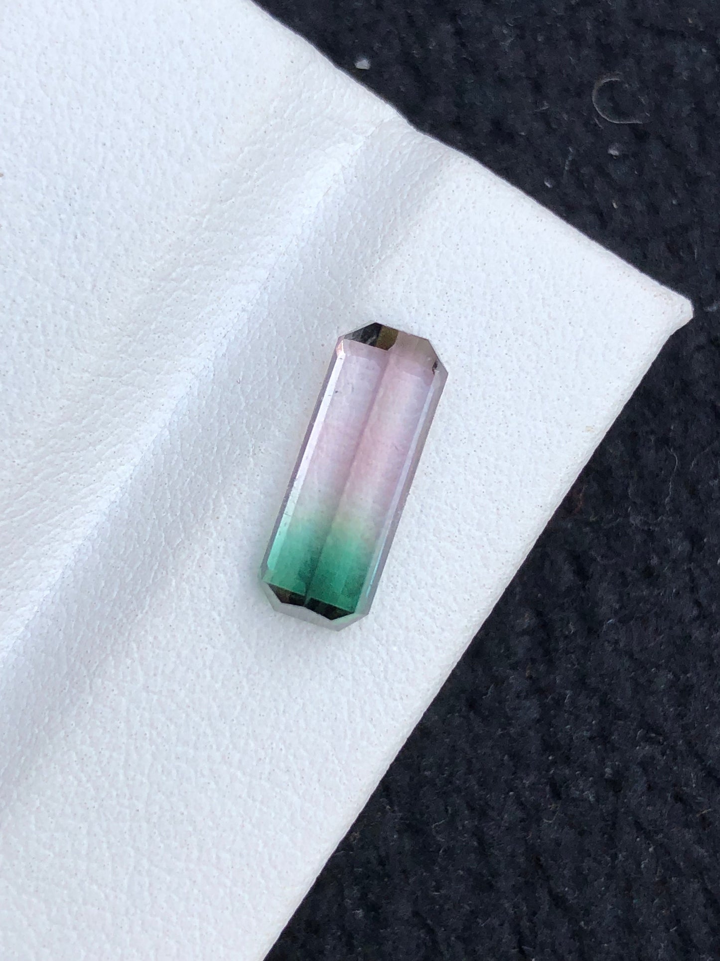 Rare bi colour tourmaline 2.80 carats