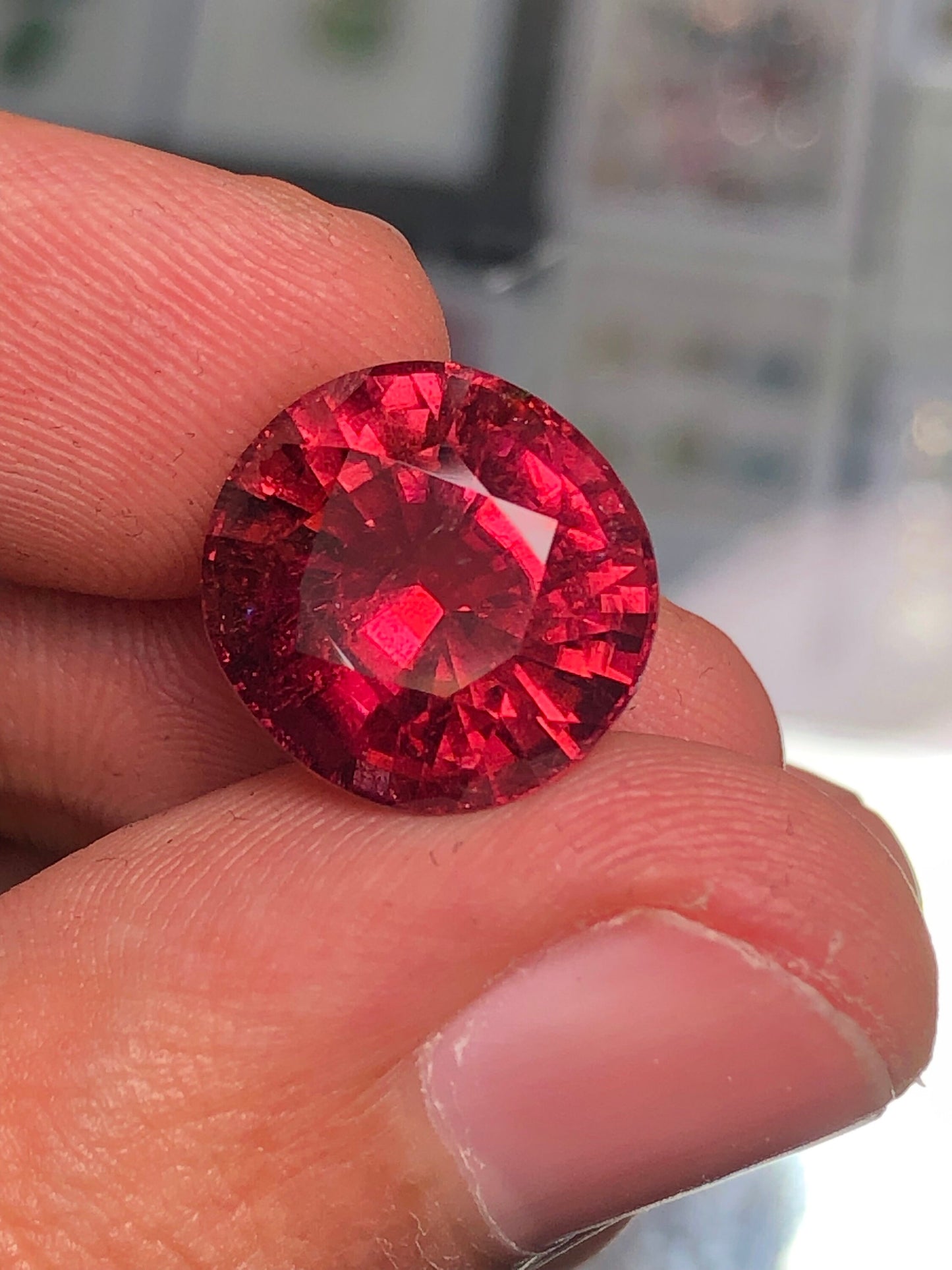 Hot pink tourmaline 9.80 carat