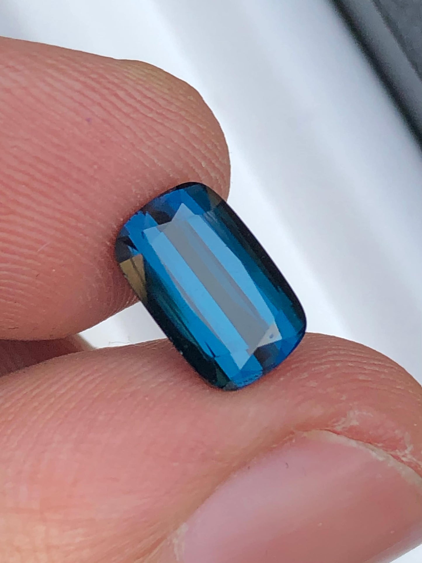 Ink blue tourmaline 2.45 carat