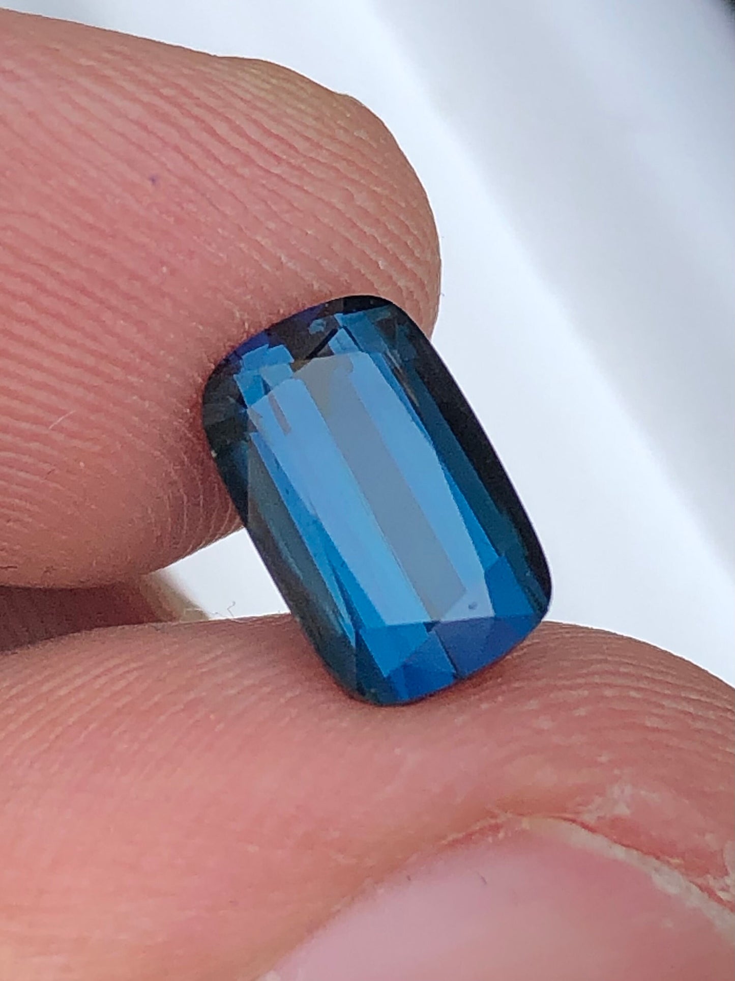 Ink blue tourmaline 2.45 carat