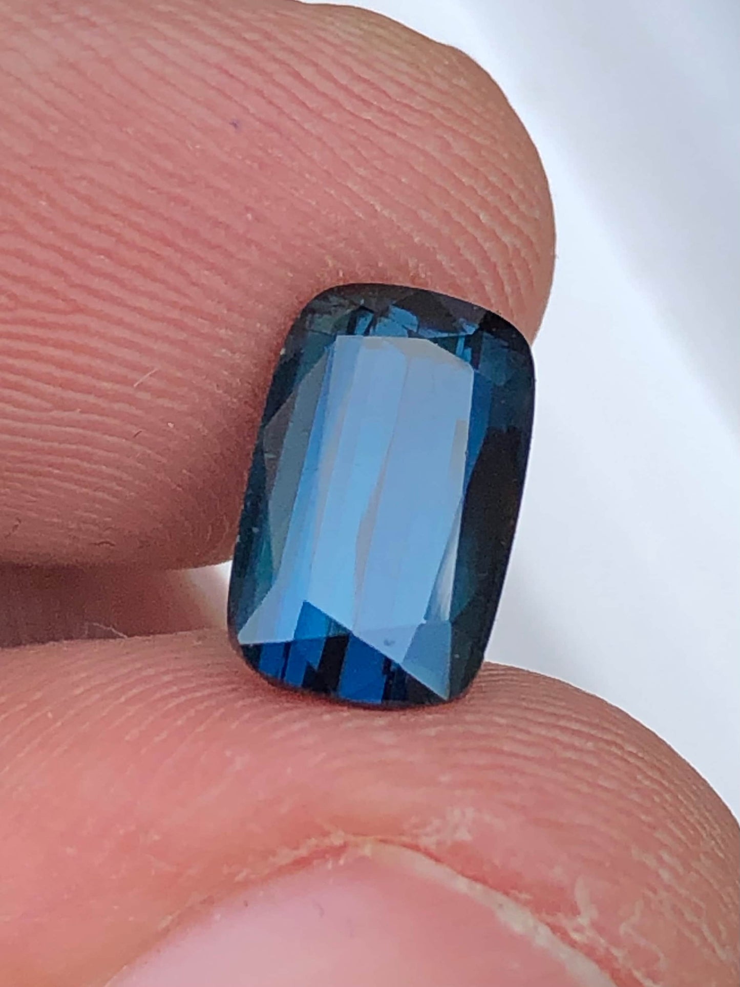 Ink blue tourmaline 2.45 carat