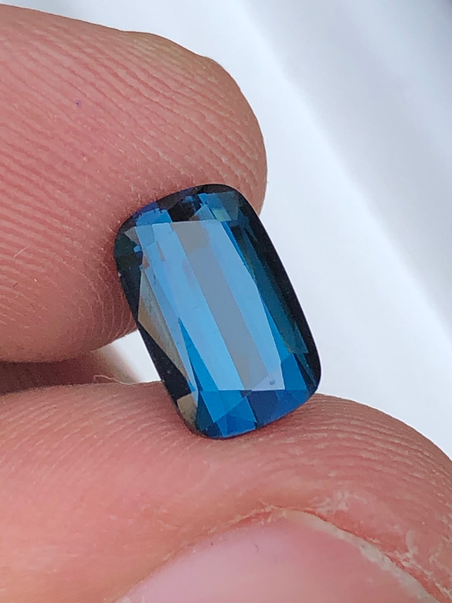 Ink blue tourmaline 2.45 carat