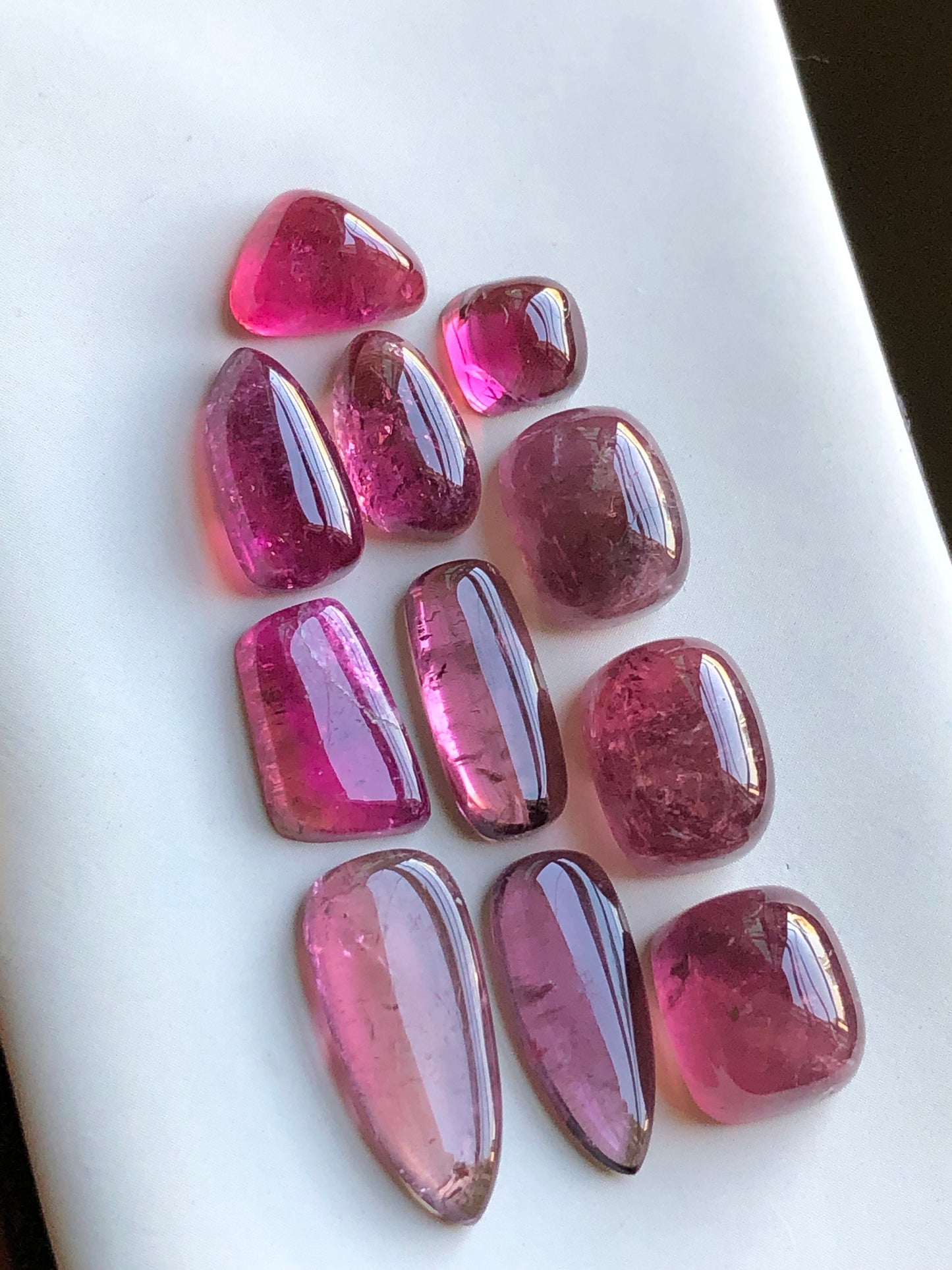 Pink tourmaline cabochon lot 62 carats