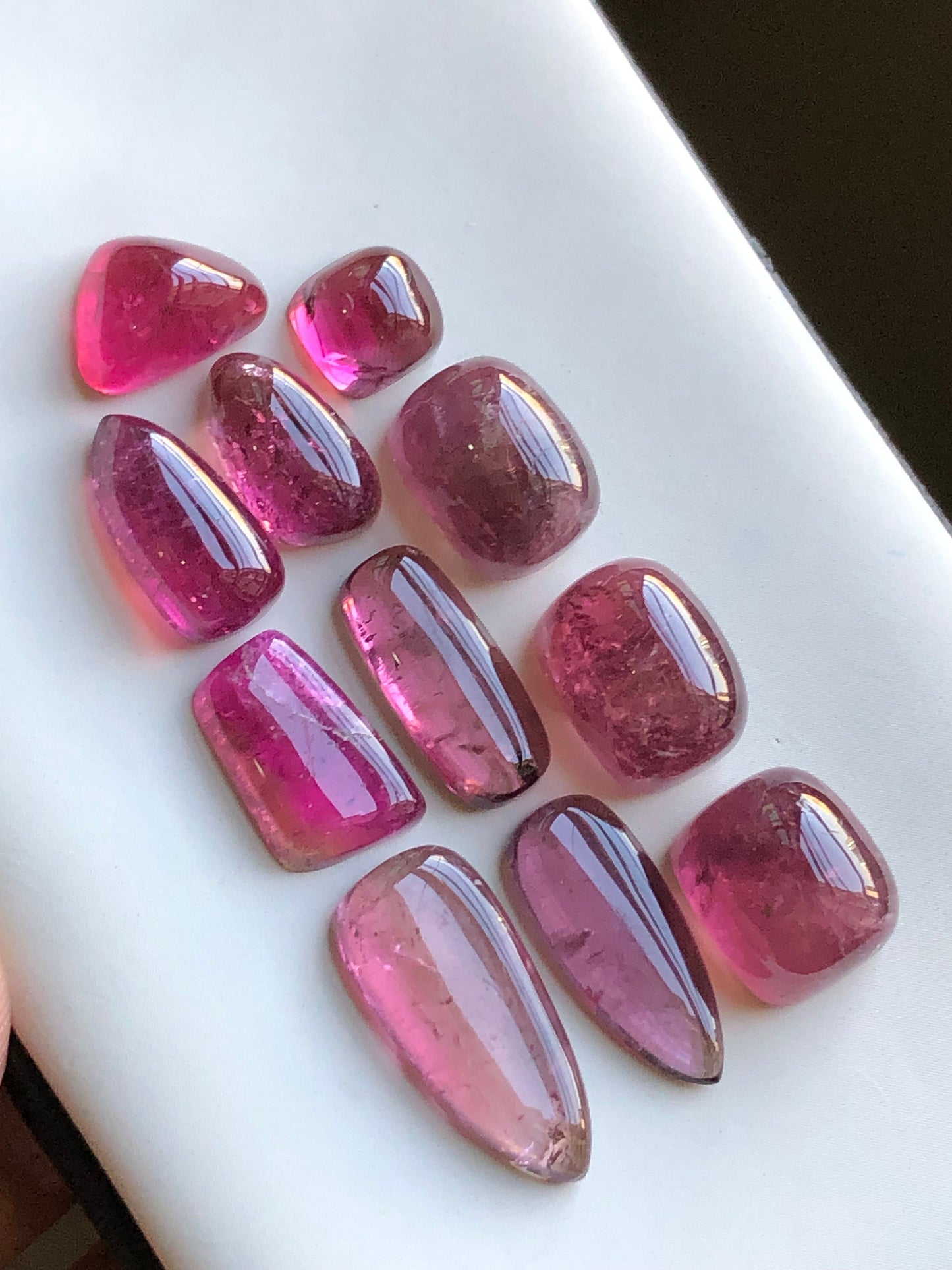 Pink tourmaline cabochon lot 62 carats