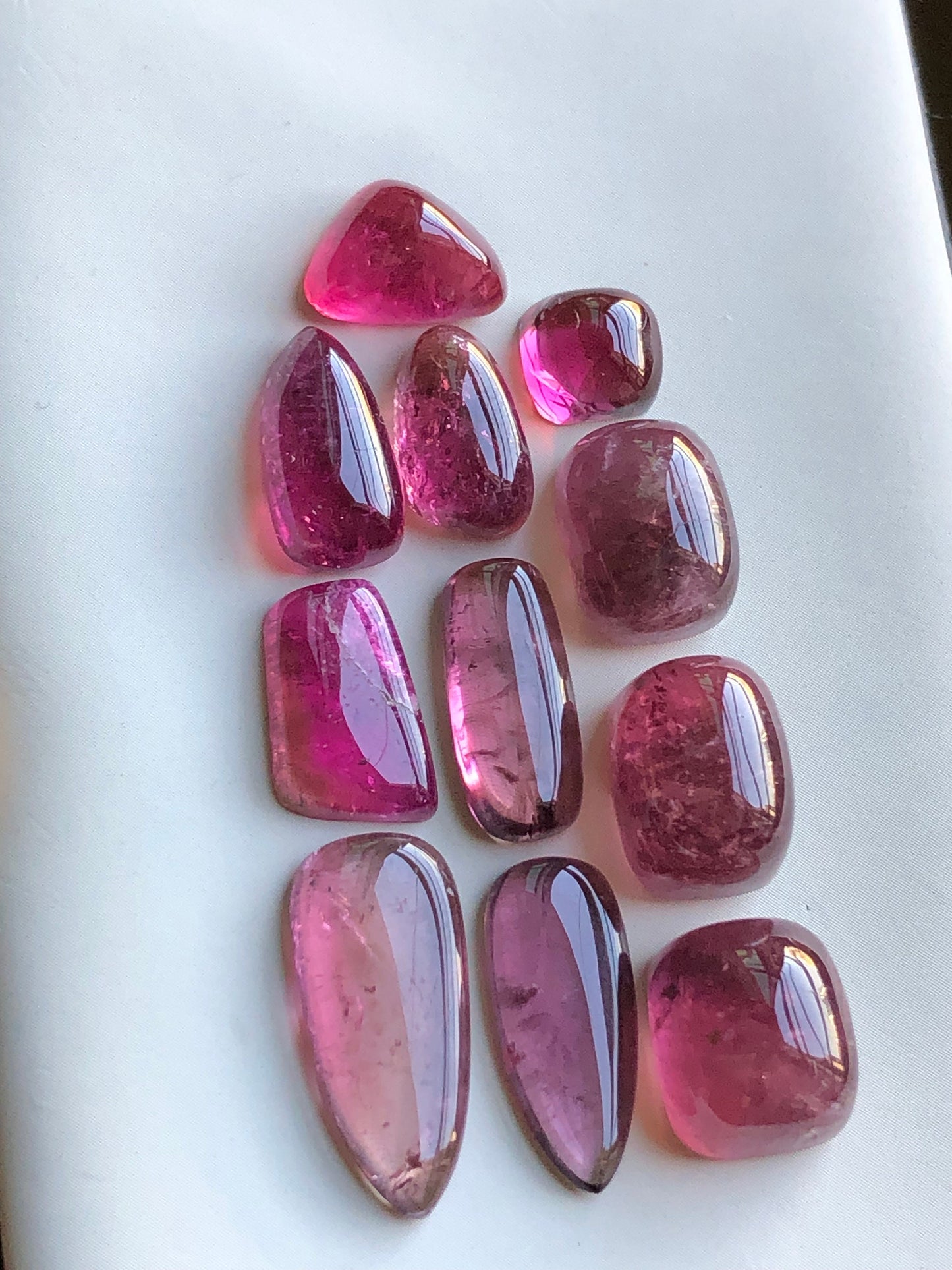 Pink tourmaline cabochon lot 62 carats