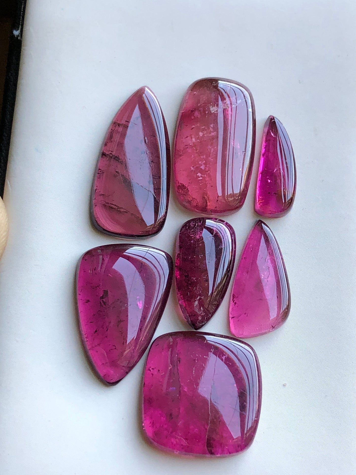 Pink tourmaline cabochons lot 60.60 carats