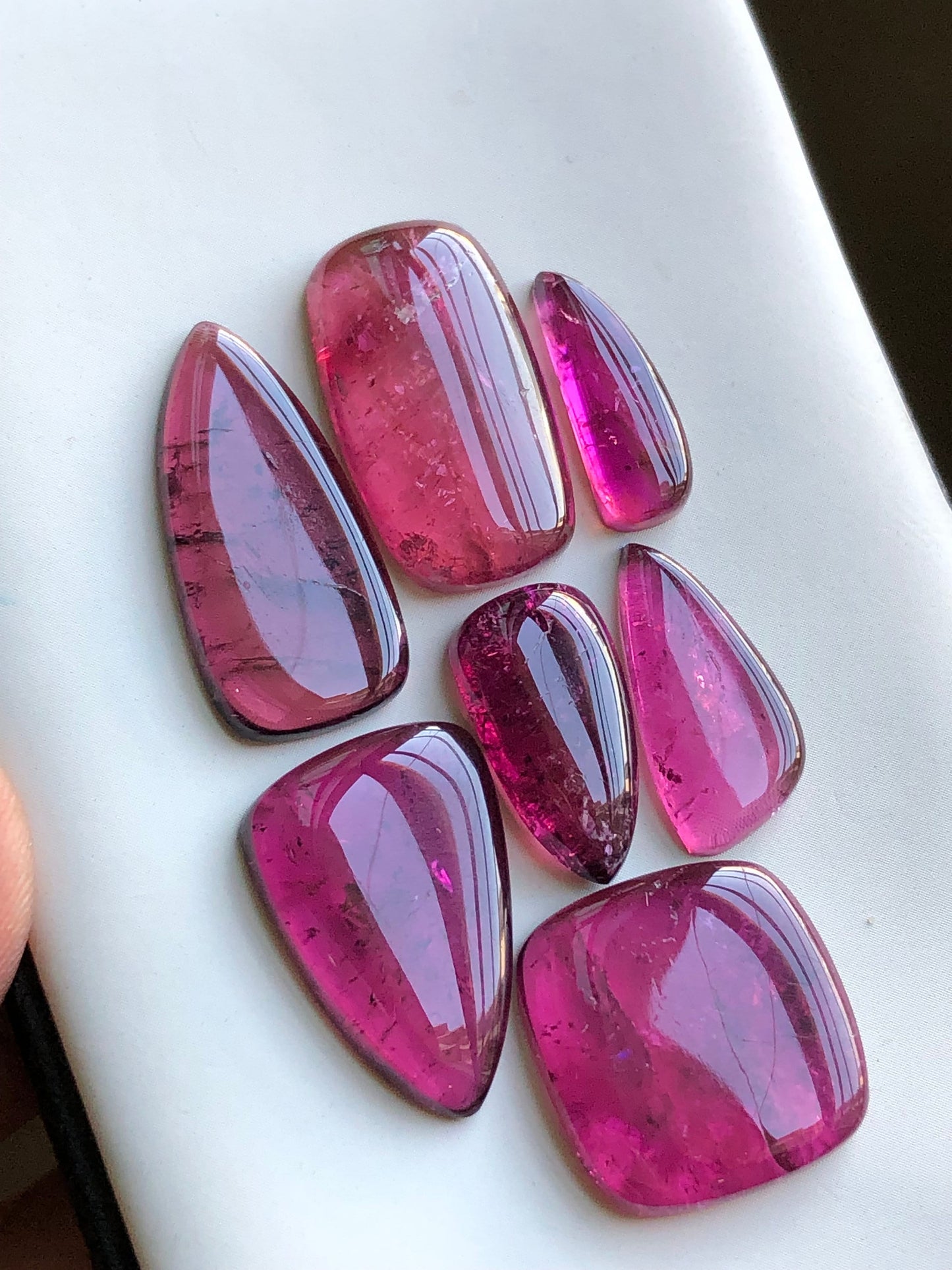 Pink tourmaline cabochons lot 60.60 carats