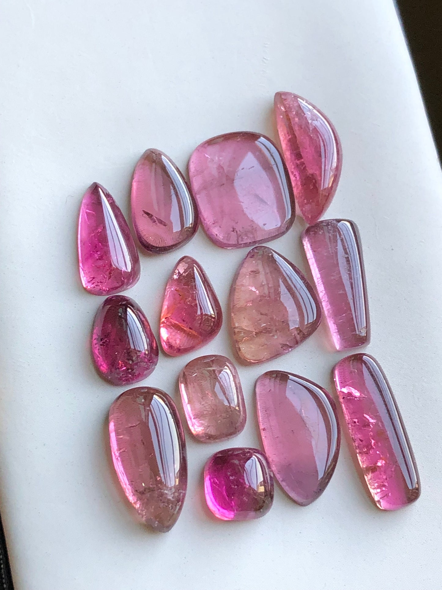 Pink tourmaline cabochon lot 47 carats