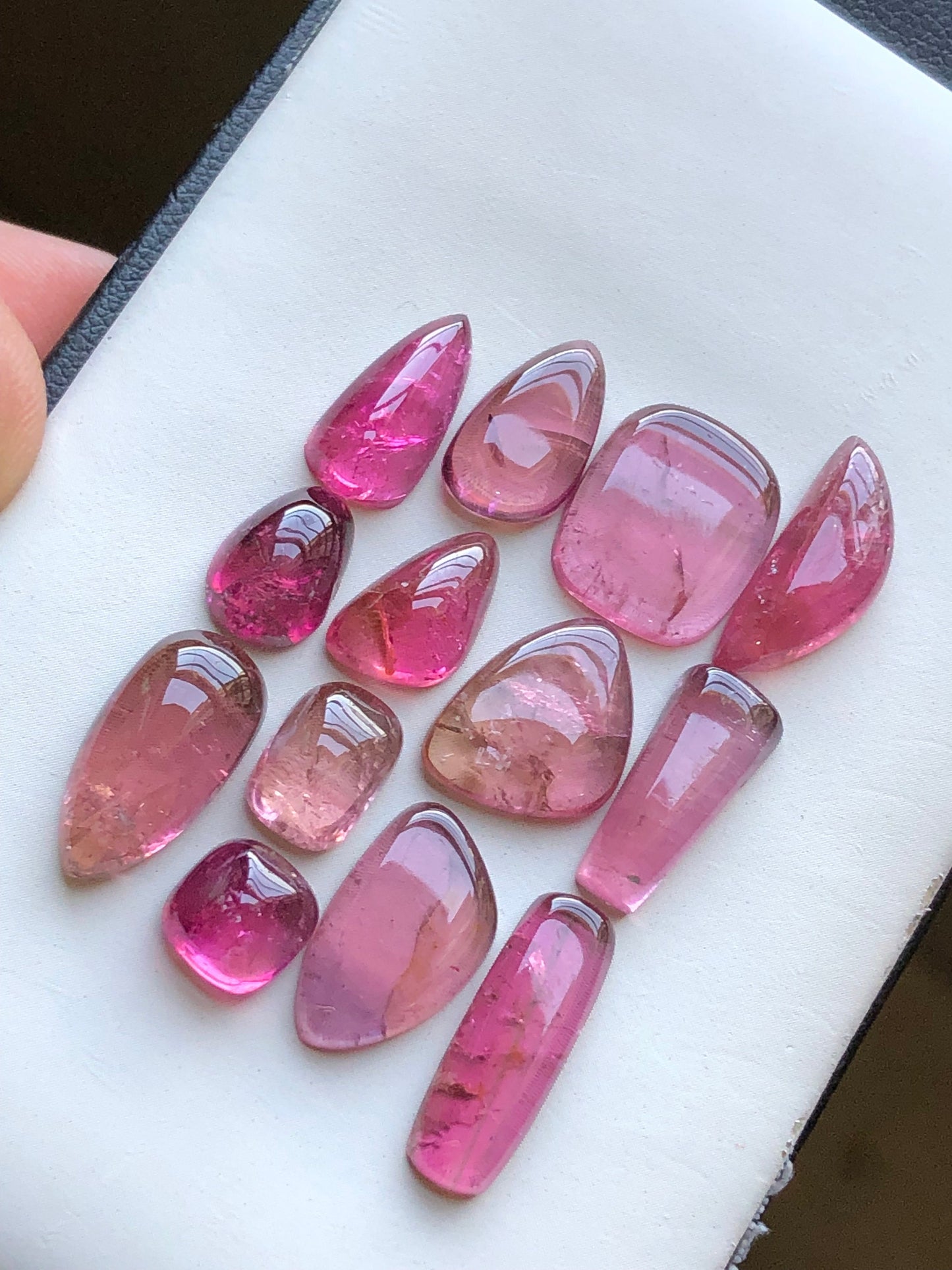 Pink tourmaline cabochon lot 47 carats