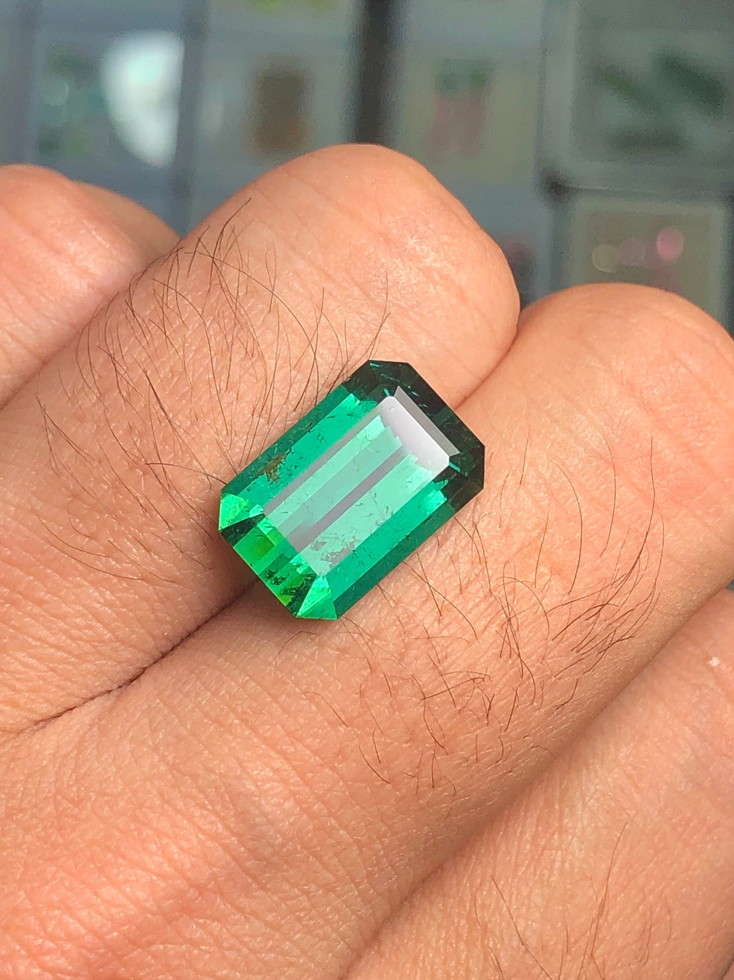 Green tourmaline 8.9 carat