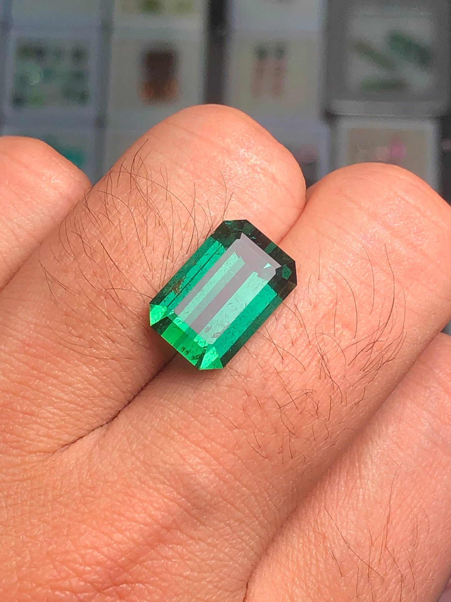 Green tourmaline 8.9 carat