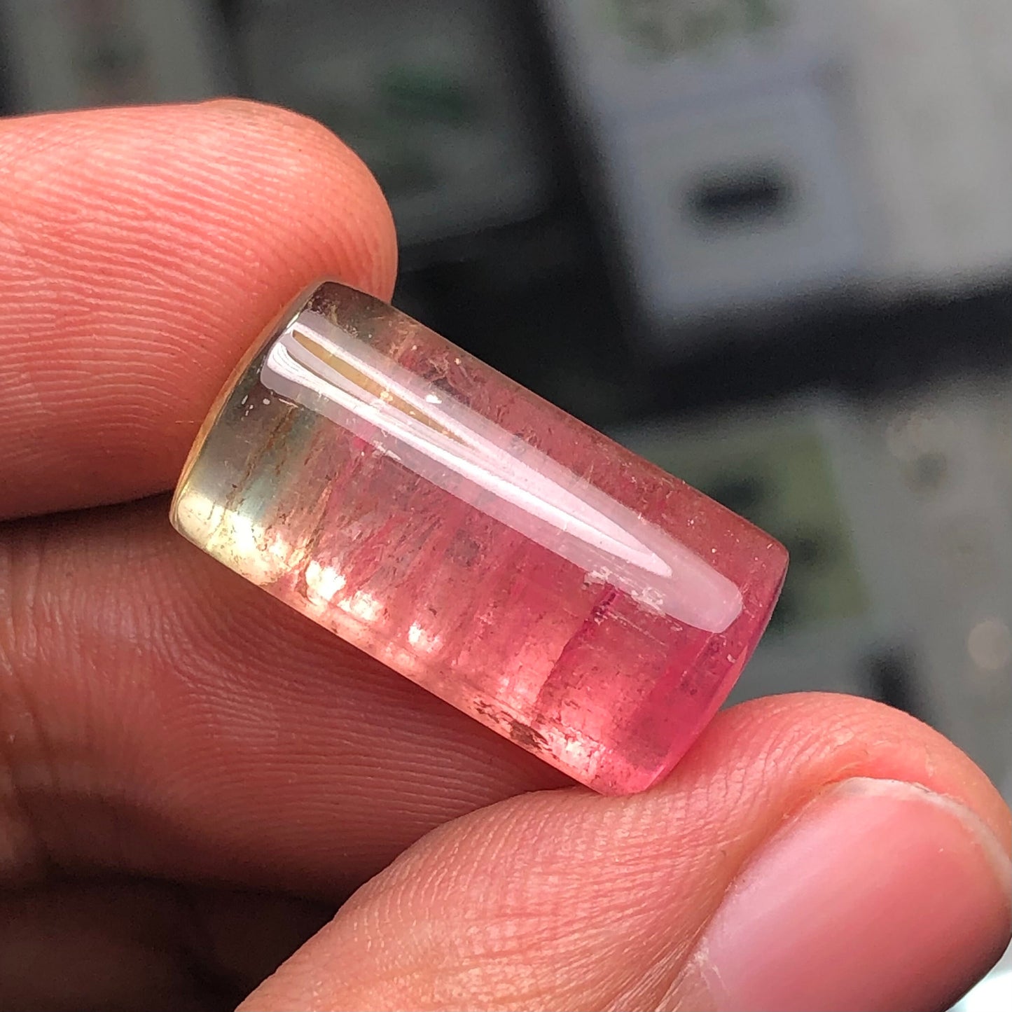 Natural Watermelon tourmaline cabochon 20.45 carats