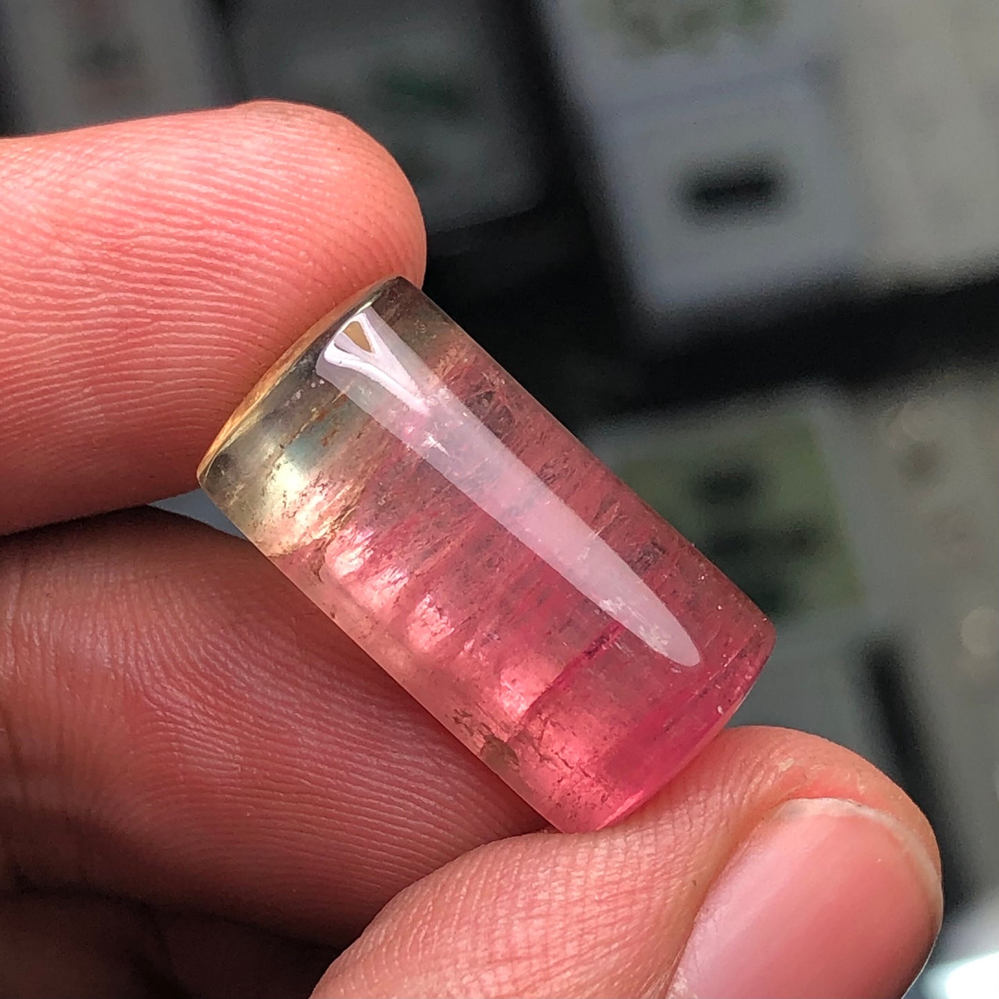 Natural Watermelon tourmaline cabochon 20.45 carats