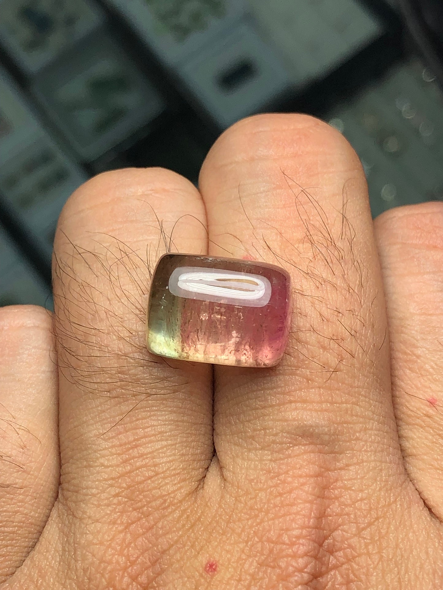 Watermelon tourmaline 18.25 carat