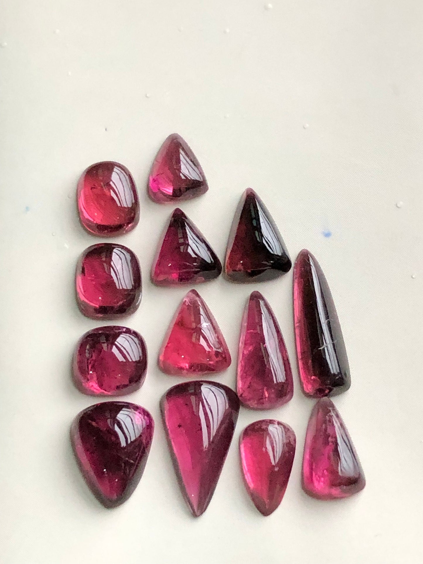 Pink tourmaline cabochons lot 23.30 carats