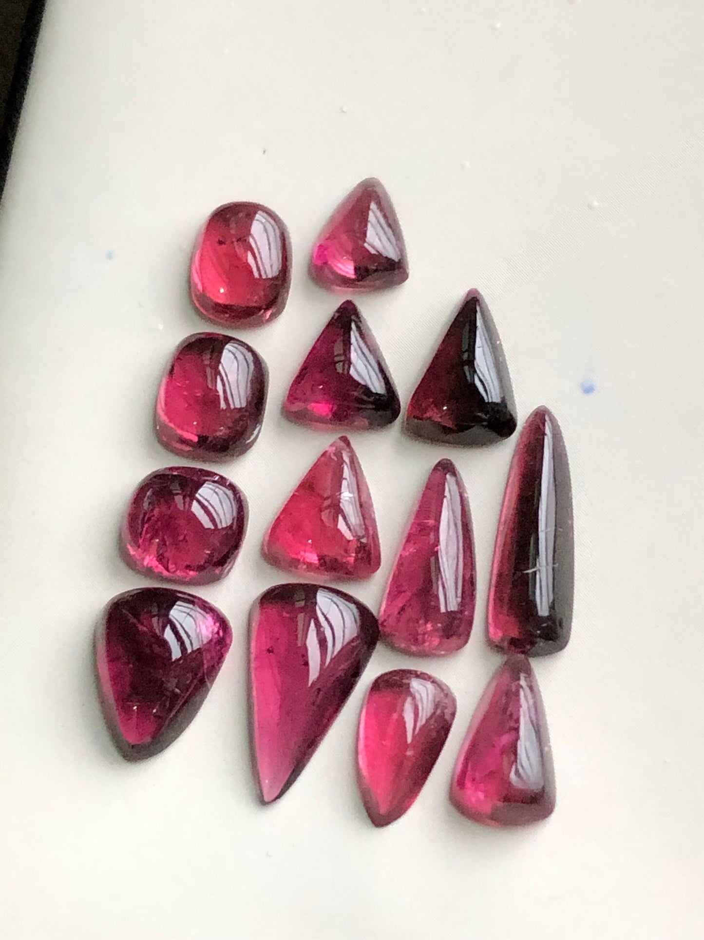 Pink tourmaline cabochons lot 23.30 carats