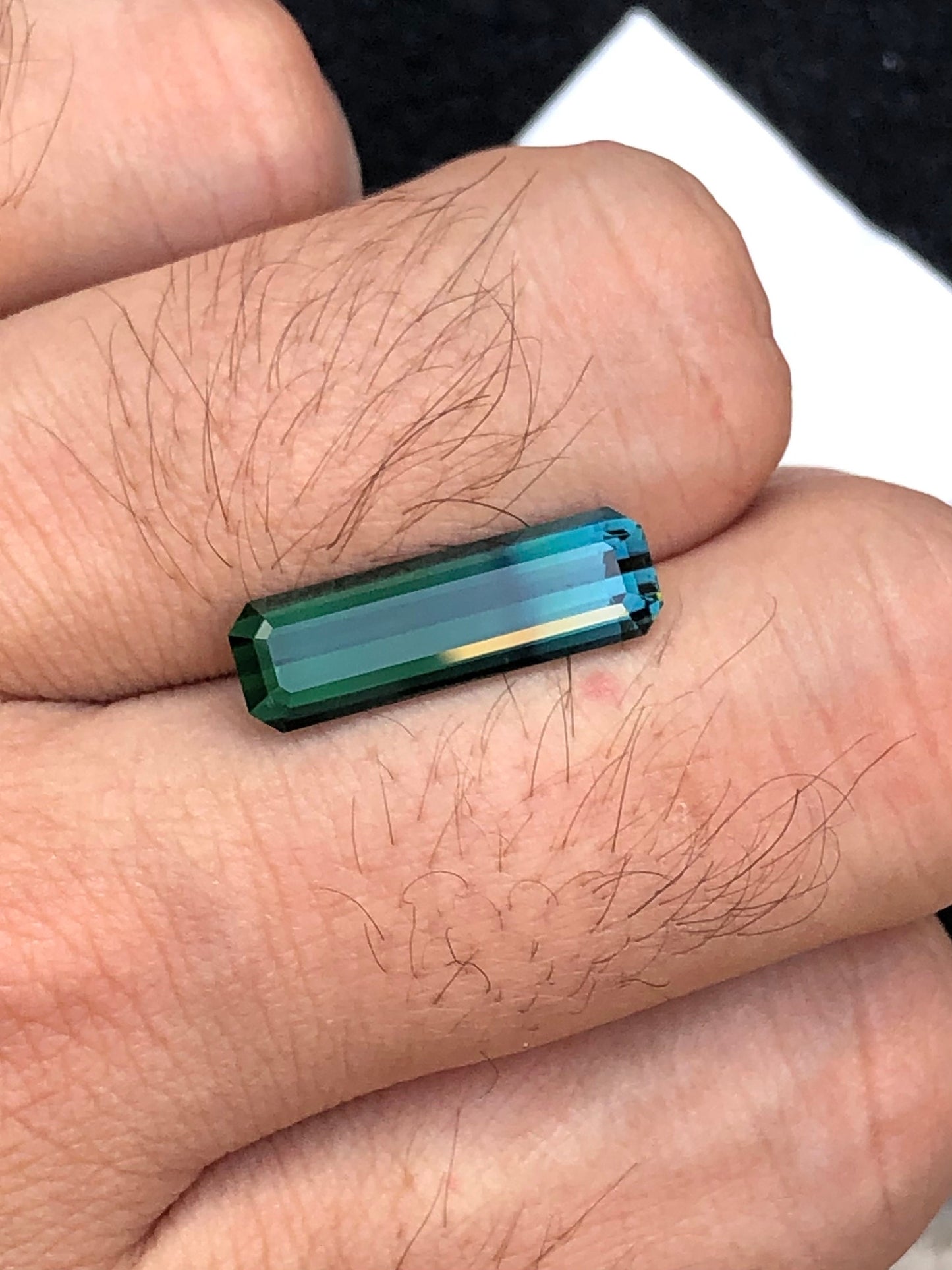 Blue green tourmaline 4.30 carat