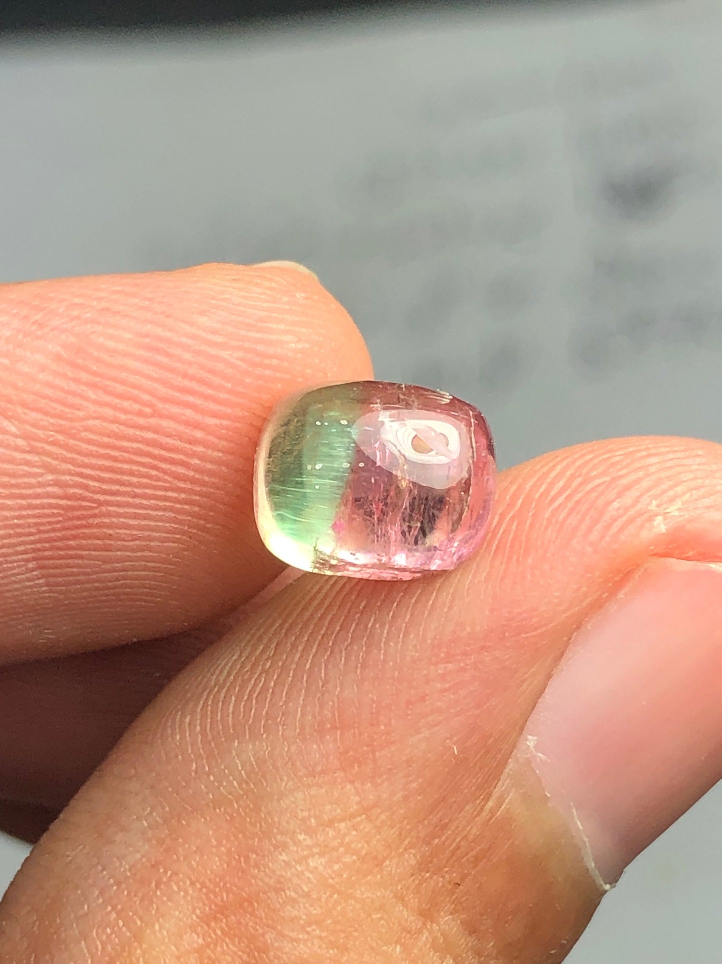 Watermelon tourmaline cabochon 2.95 carat