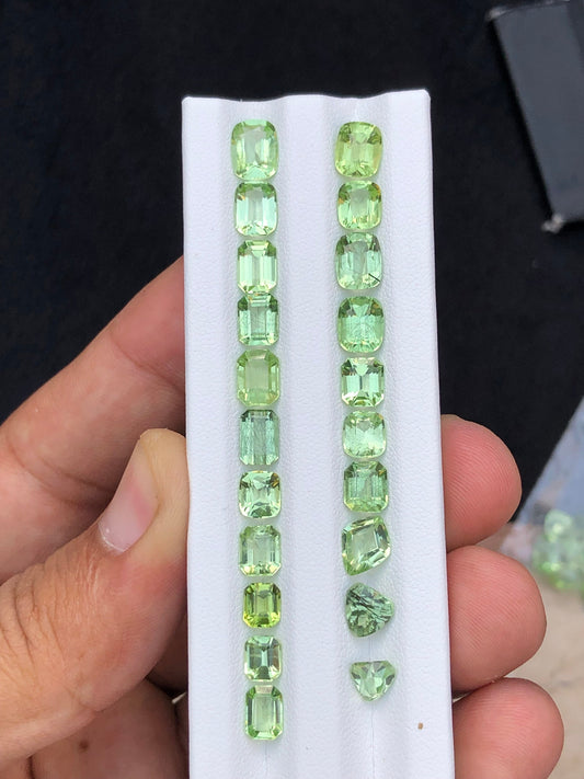 Natural faceted peridot 23.40 carats