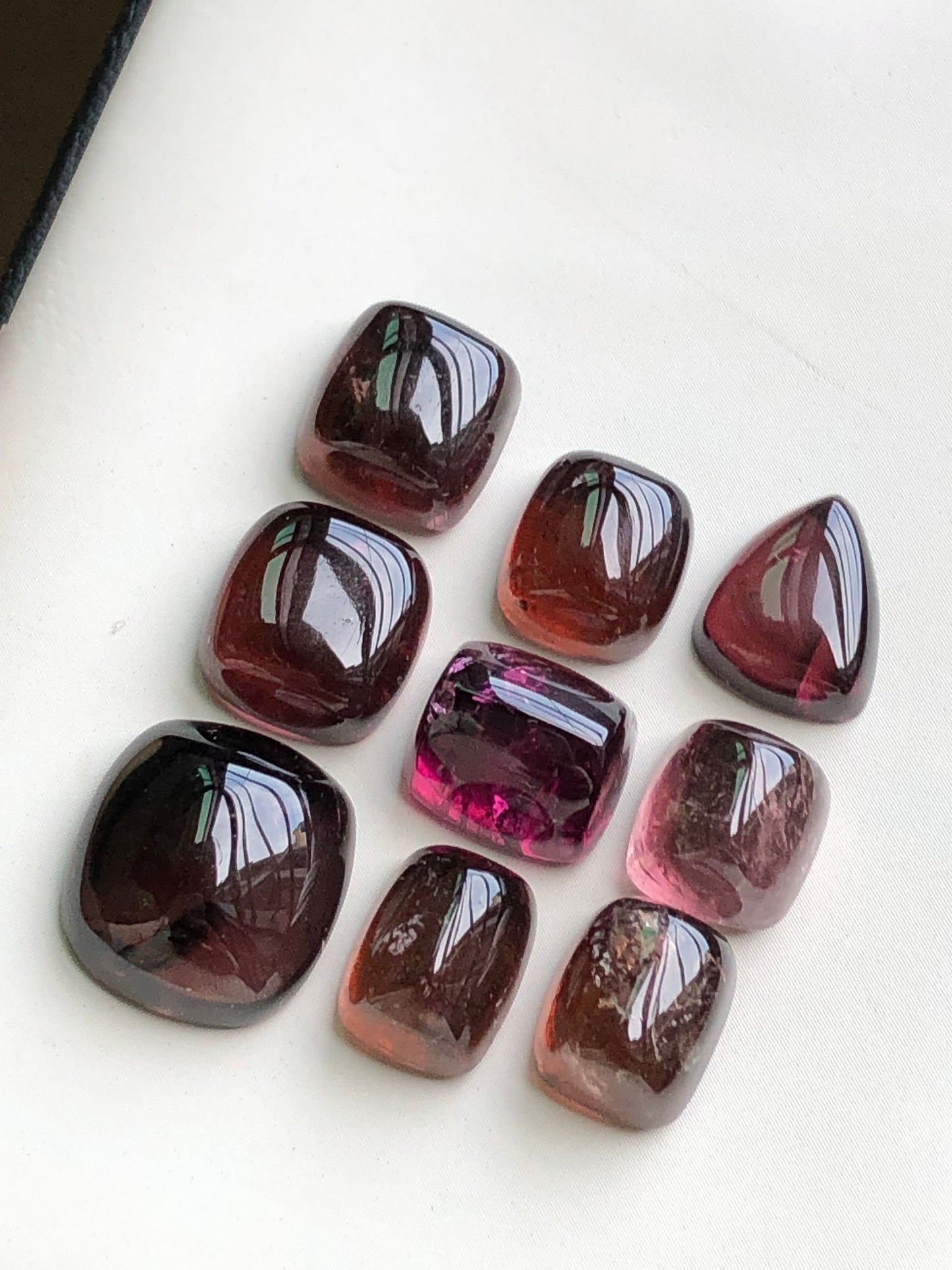 Natural tourmaline cabochons lot 50 carats