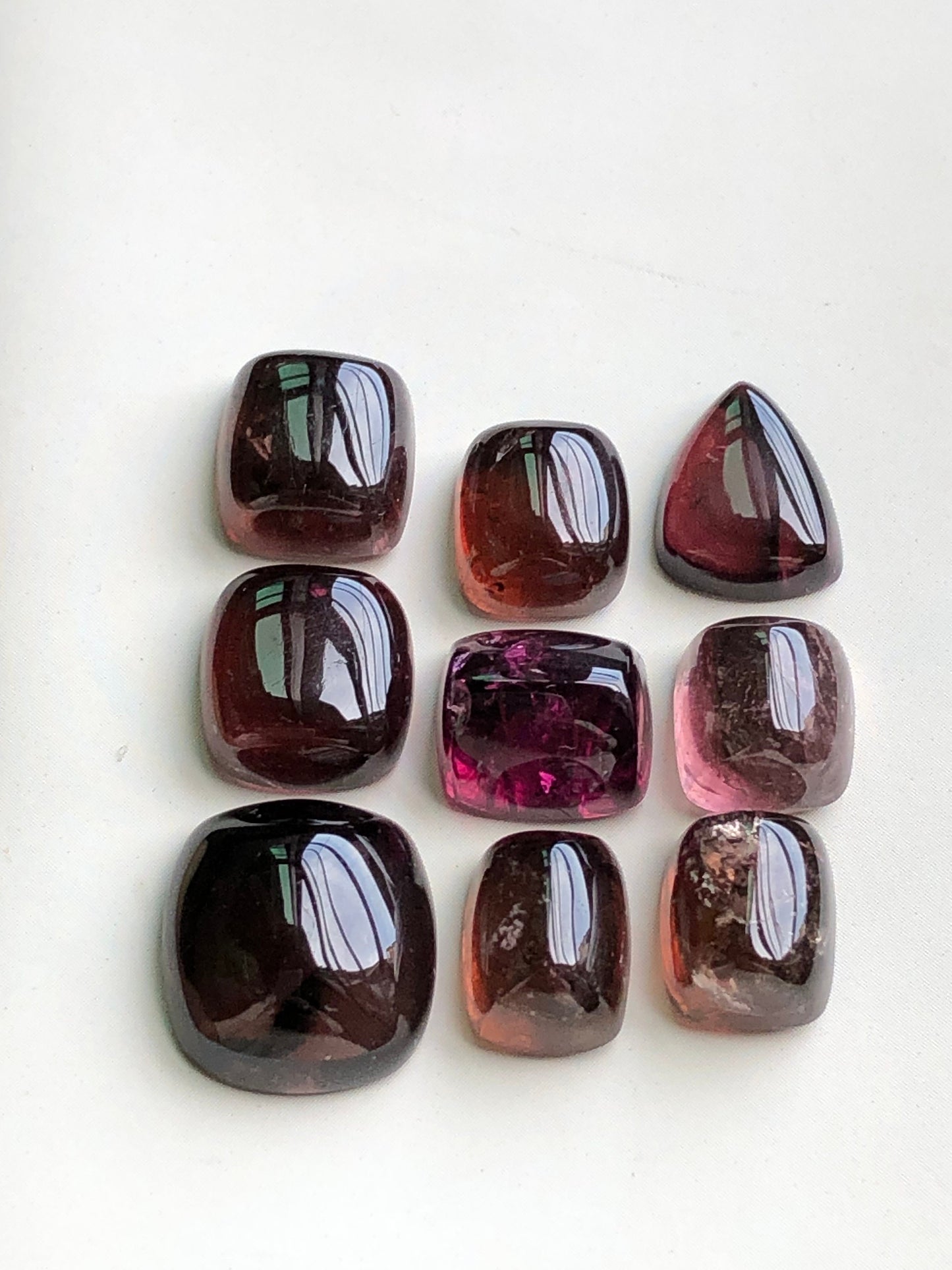 Natural tourmaline cabochons lot 50 carats