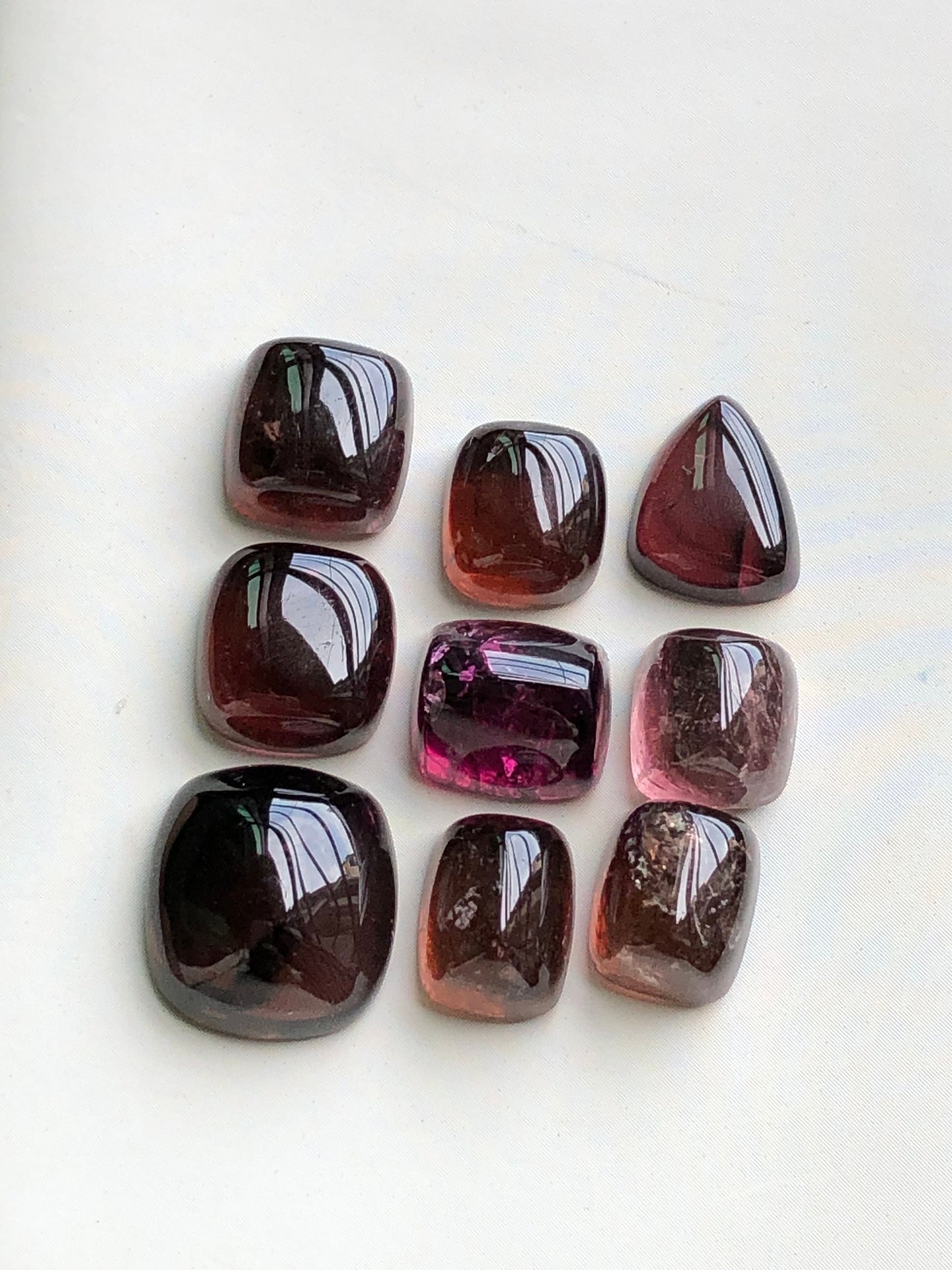 Natural tourmaline cabochons lot 50 carats