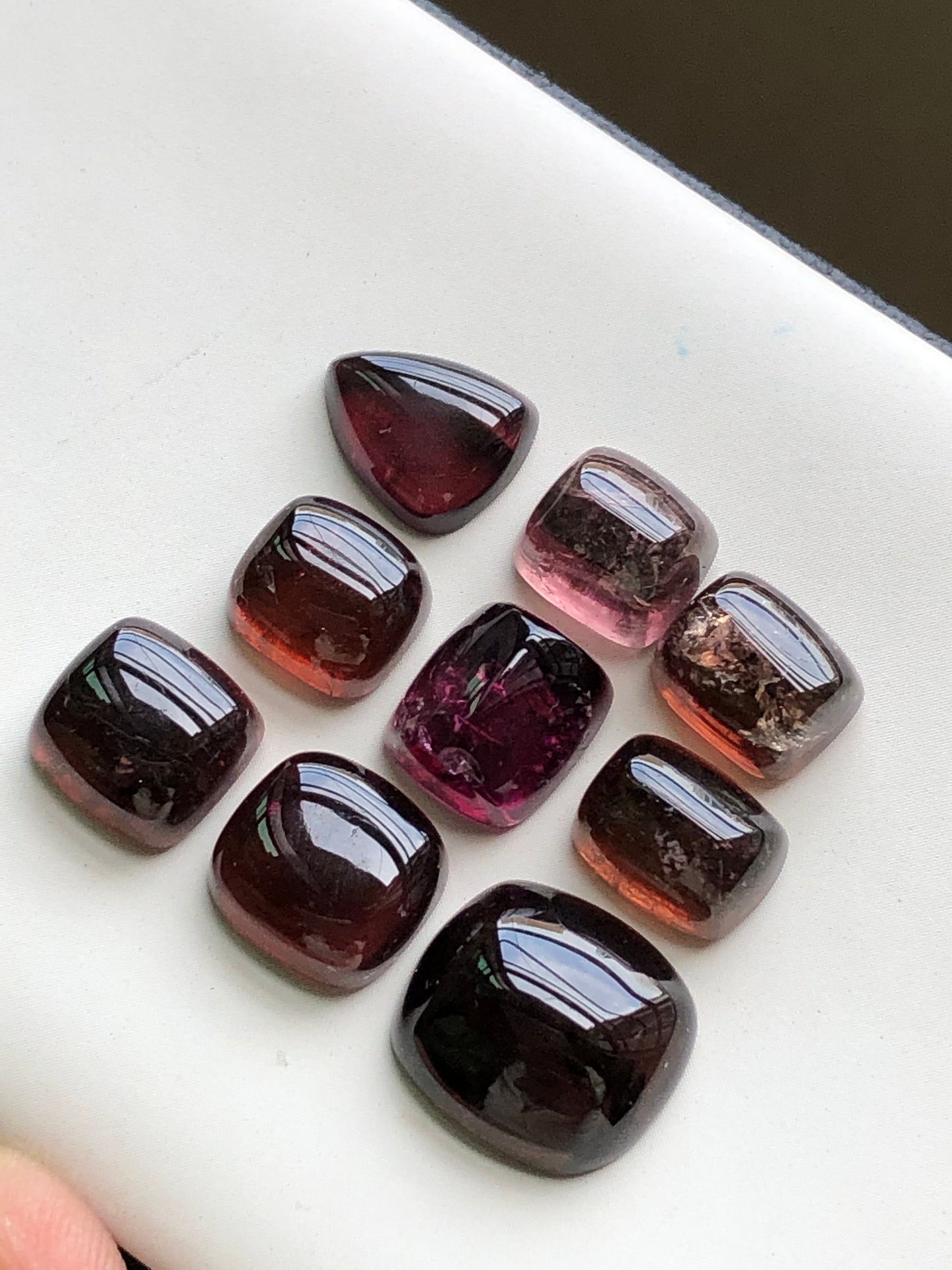 Natural tourmaline cabochons lot 50 carats