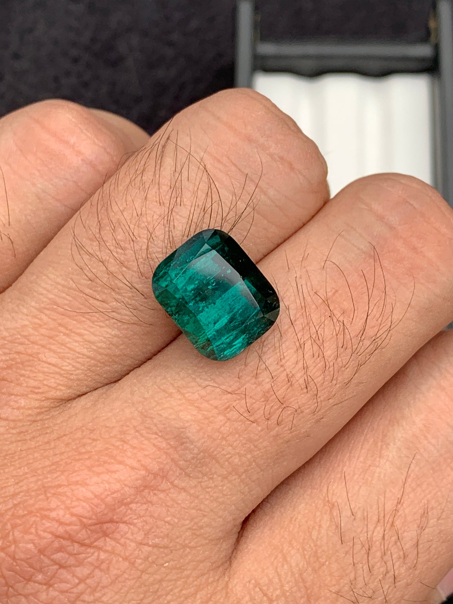 Dark green tourmaline 11.65 carat