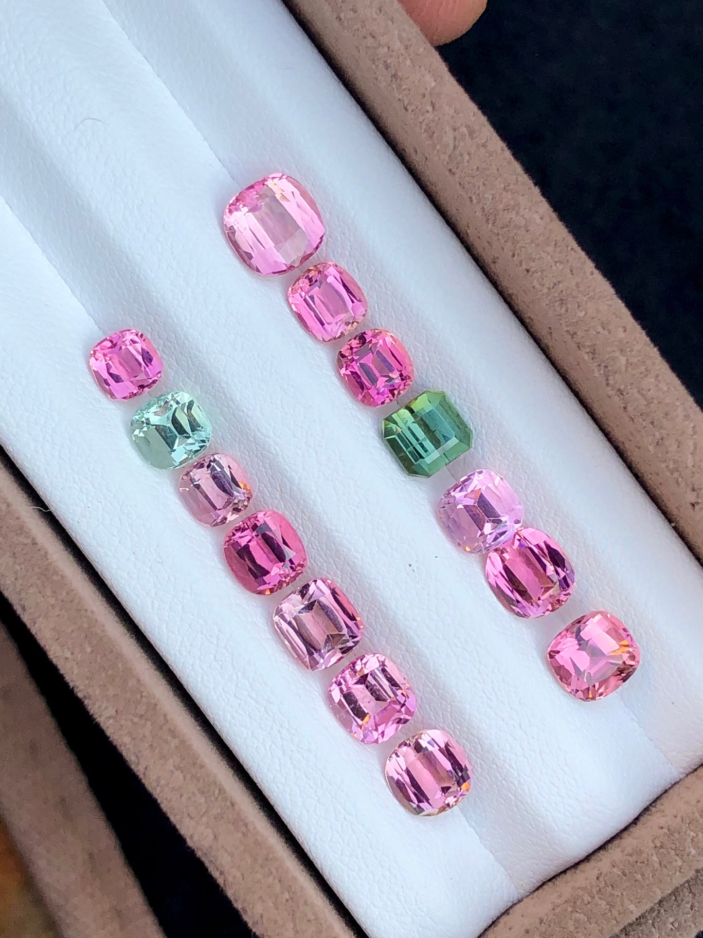 Pink tourmaline lot 11.60 carats natural