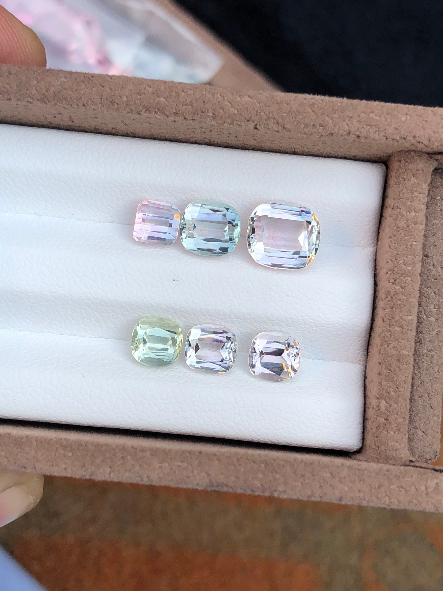 Sea foam tourmaline lot 8 carats